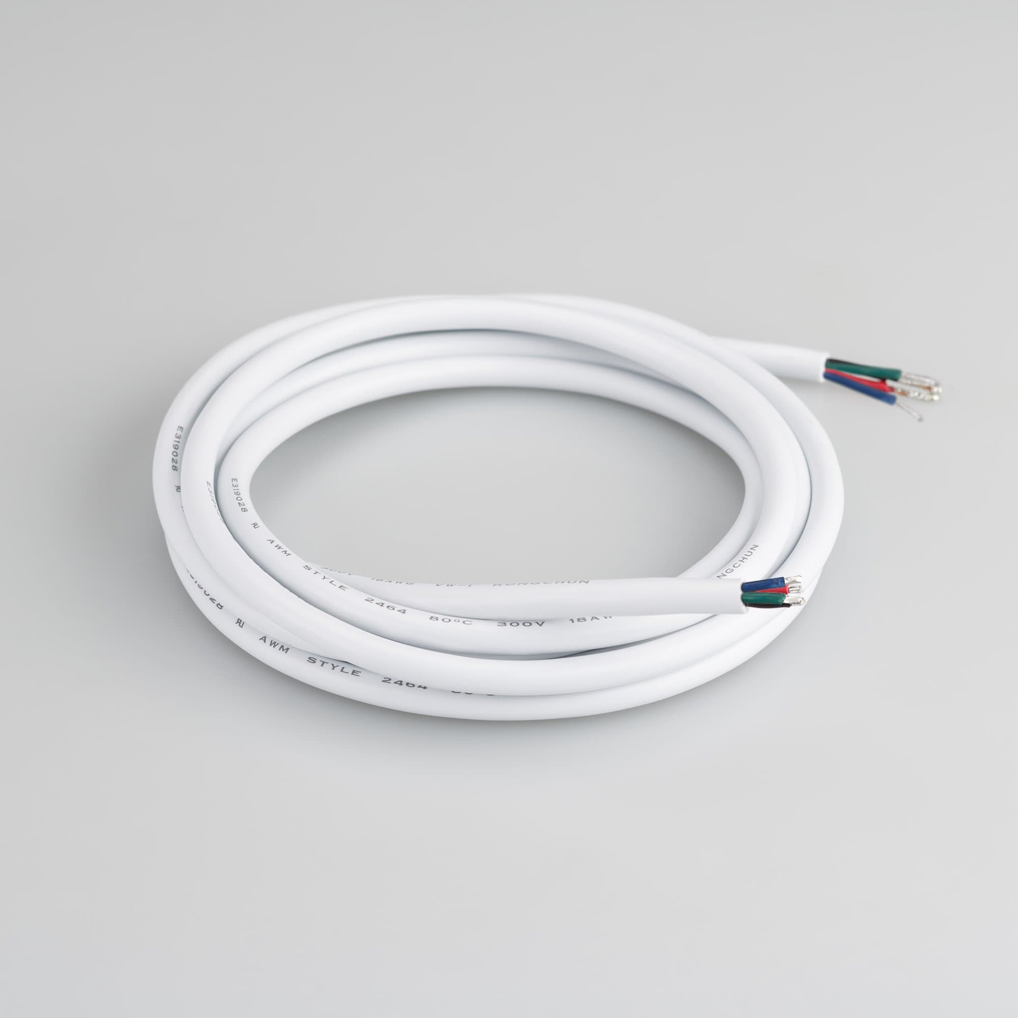 Arlight Провод питания ARL-MOONLIGHT-20AWG-4W-D4.5-CU-2000 White (Закрытый) 028105