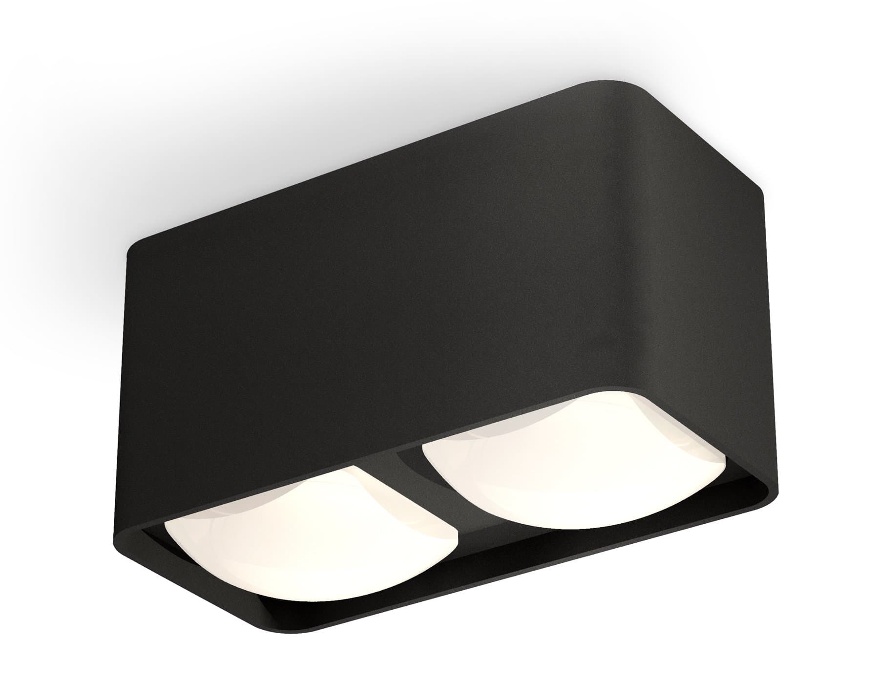 Ambrella Комплект накладного светильника с акрилом XS7851022 SBK/FR черный песок/белый матовый MR16 GU5.3 (C7851, N7756) — миниатюра 1