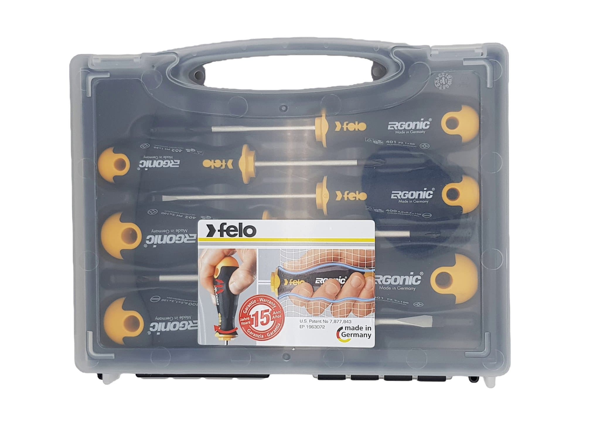 Felo Набор отверток Ergonic 6 шт в кейсе 40010636 — миниатюра 1