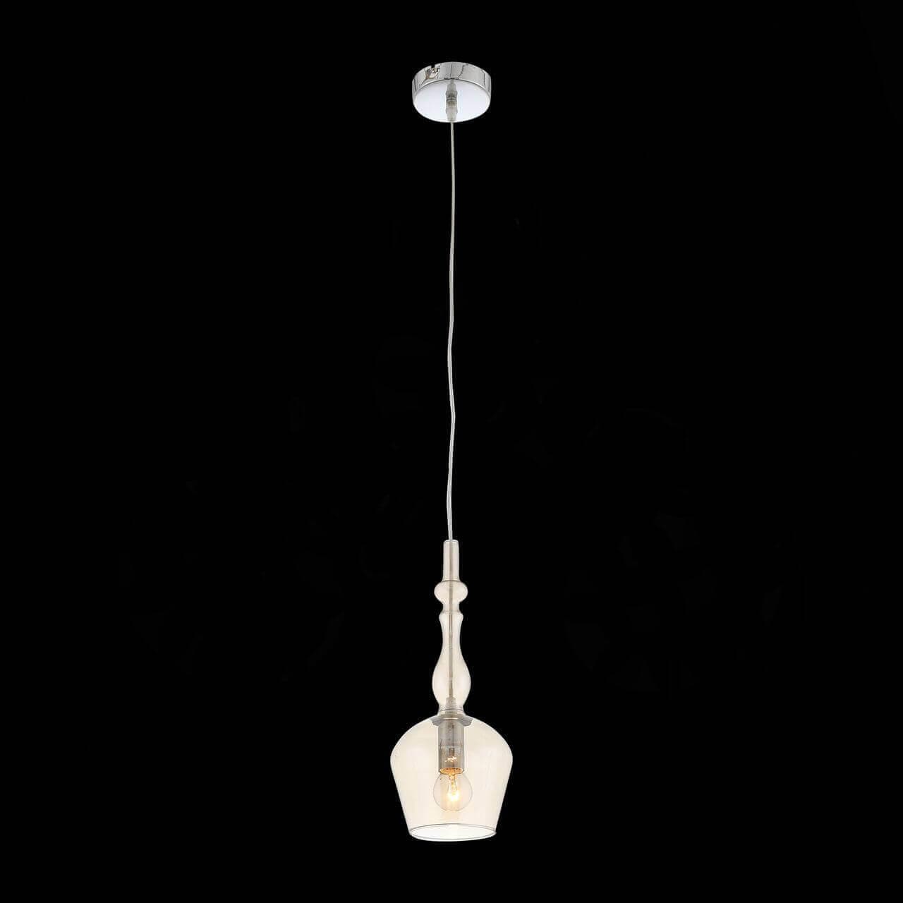 ST LUCE SL364.103.01 Подвес  Хром/Янтарный E14 1*40W — миниатюра 3