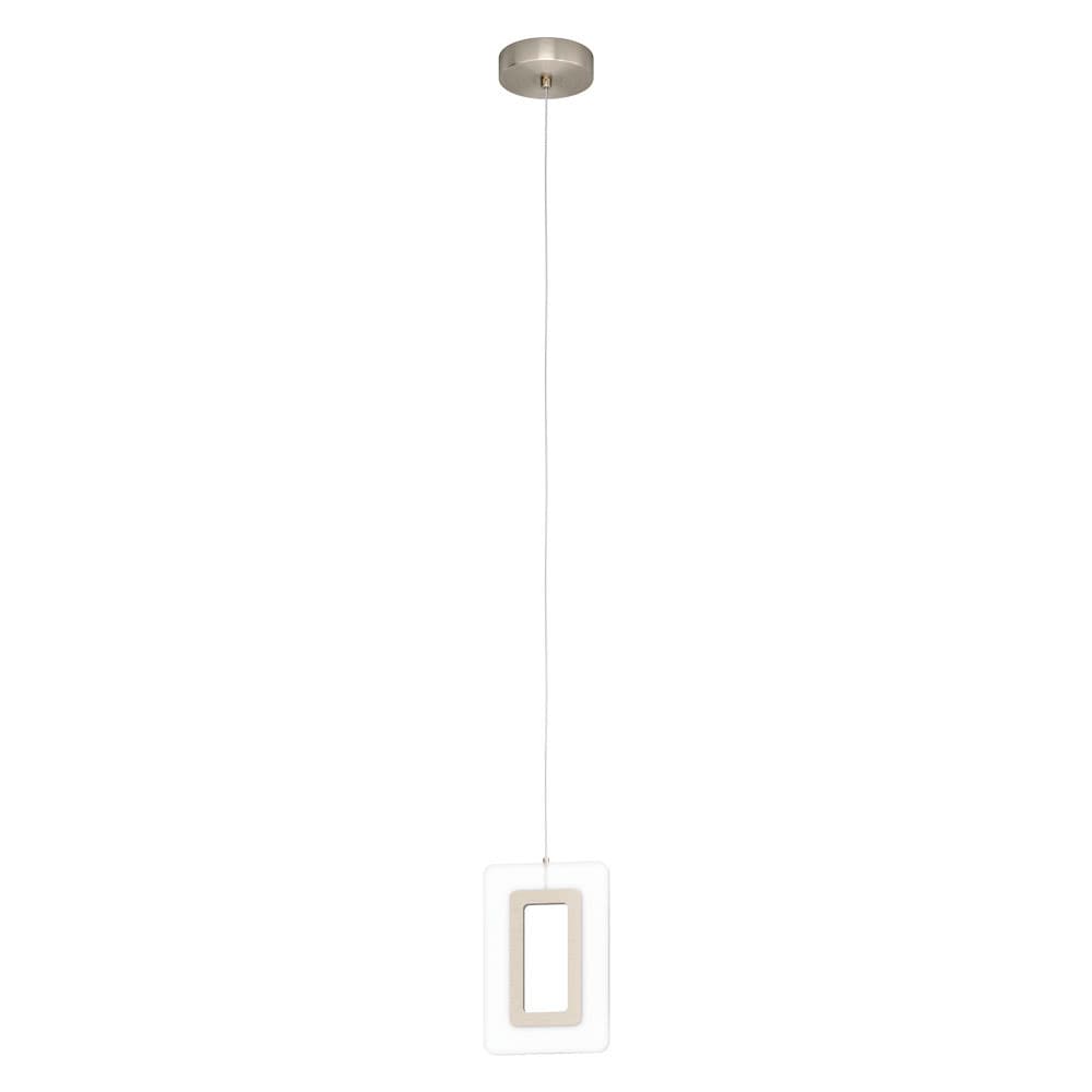 Eglo 98678 Светод. подвес ENALURI, 1х5,4W (LED), L140, B105, H1100, 630lm,сталь, никель матовый/пластик,