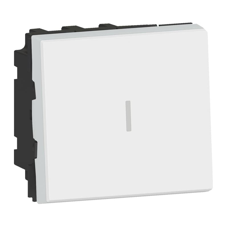 Legrand Mosaiс Промежуточный переключатель - Программа Mosaic - 2 модуля - 10 AX - белый 077021L — миниатюра 3