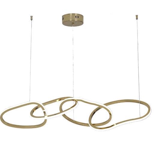 Kink Light 07609-4AL,33 Подвес Сена золото w100*25(размер колец w28*25) h120 Led 36W (3000K)