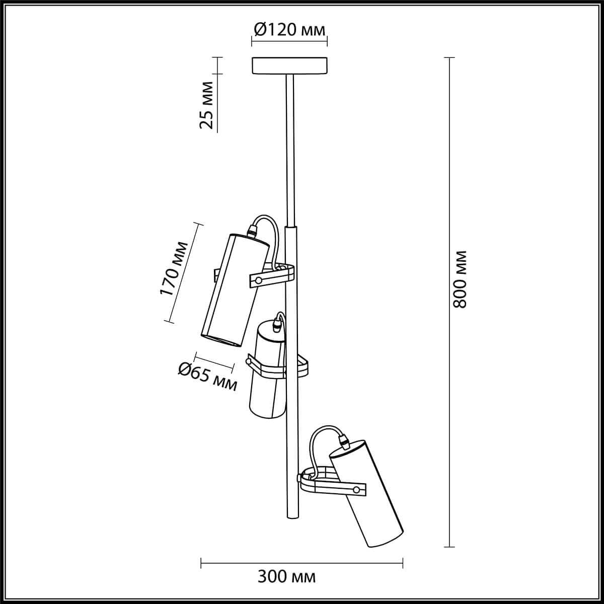 Lumion 3714/3A LN18 091 золотой, чёрный Люстра GU10 220V CLAIRE — миниатюра 2