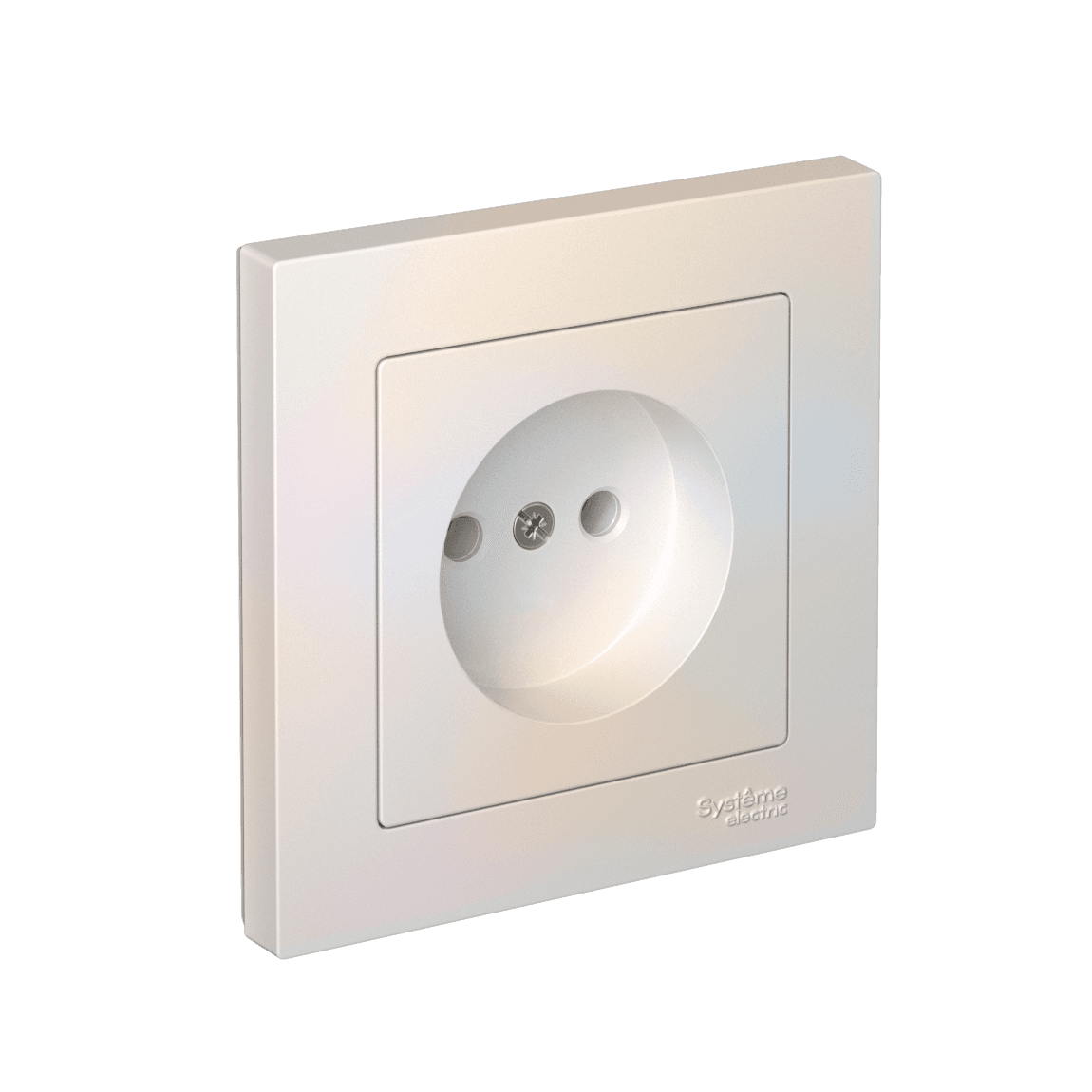 Systeme Electric AtlasDesign Жемчуг Розетка без заземления, 16А, в сборе, быстрозажим. клем.