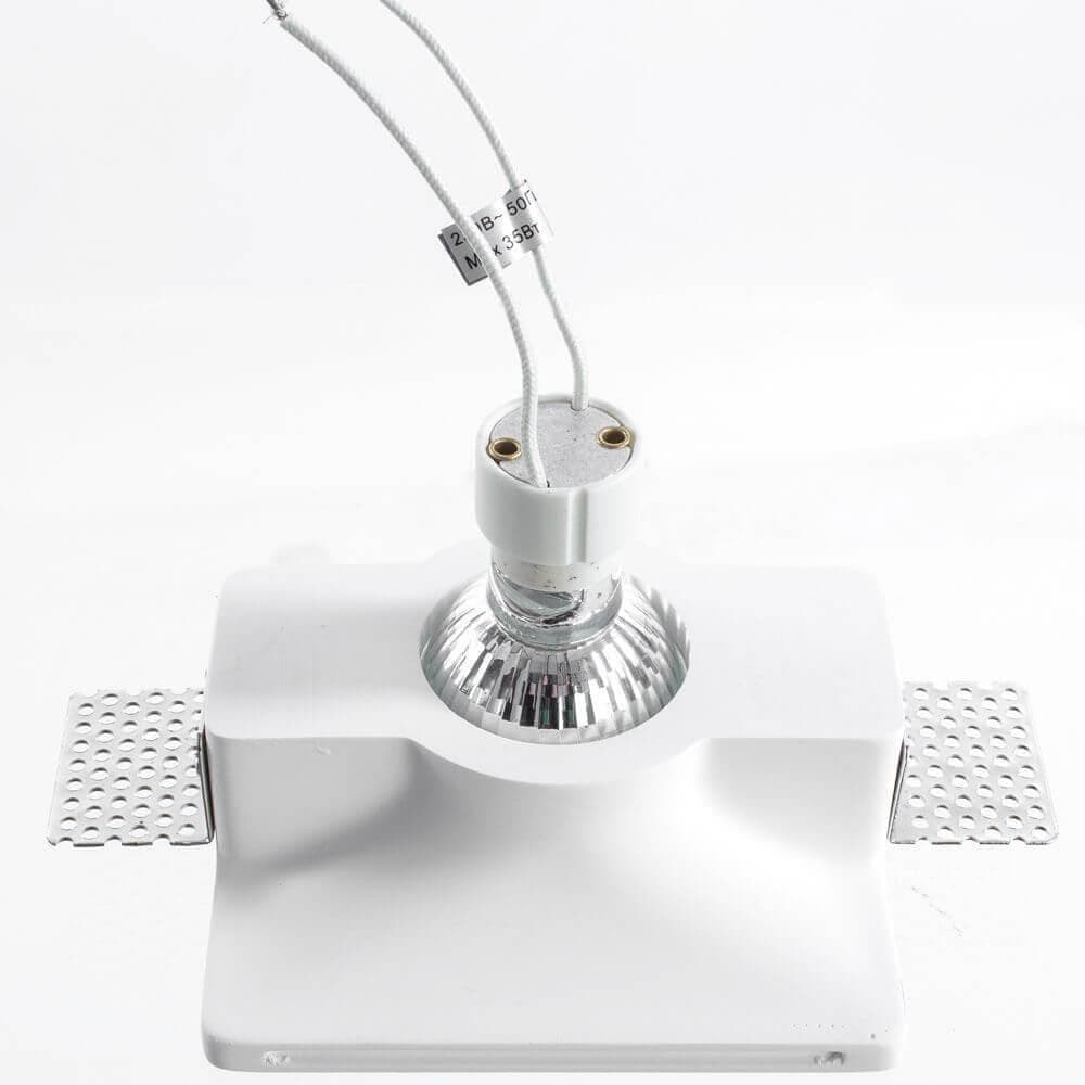 Arte Lamp Invisible Белый Светильник точечный встаиваемый 35W GU10 A9110PL-1WH — миниатюра 4