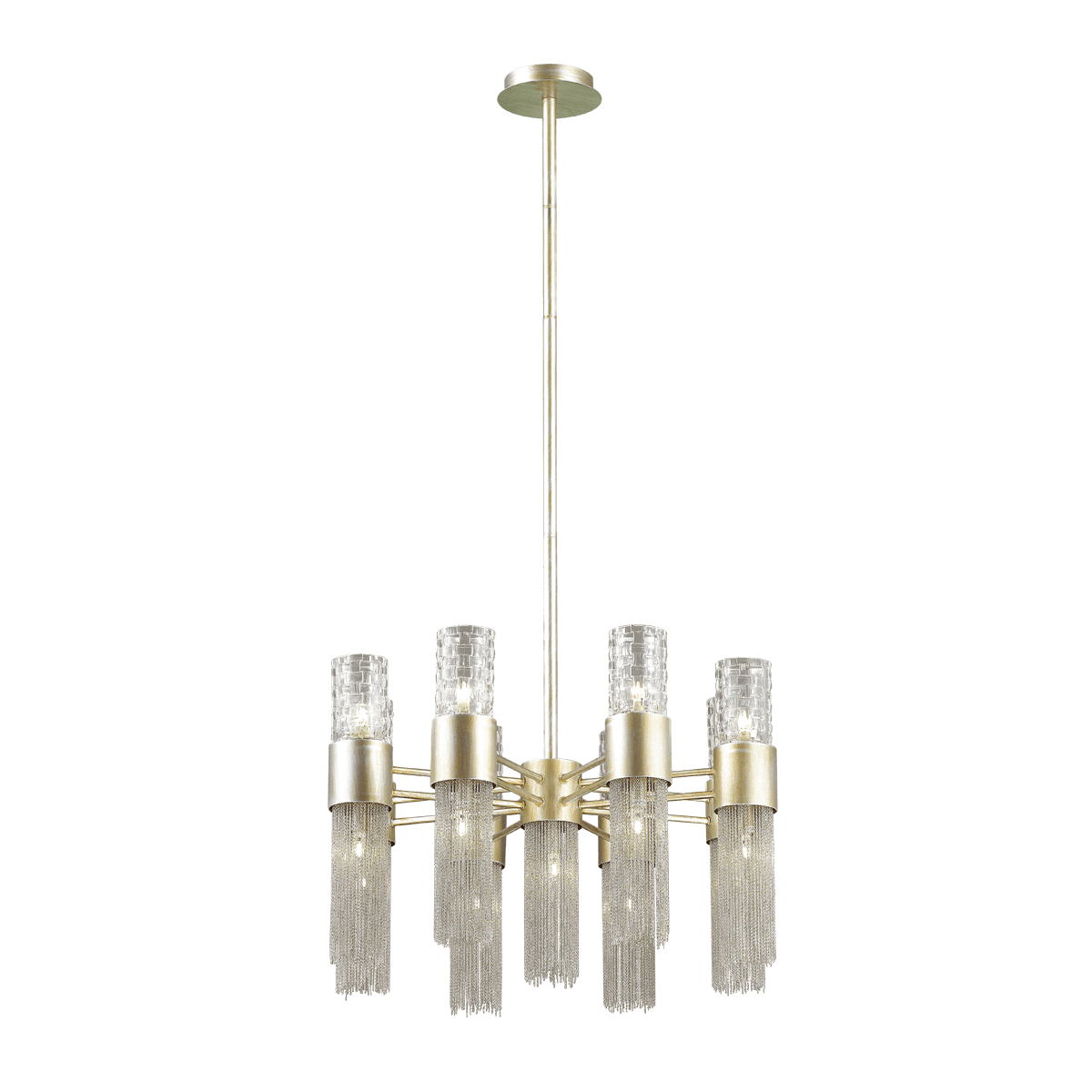 Odeon Light 4631/17 ODL20 419 серебристый/стекло/металл.цепочки Люстра G9 17*40W 220V PERLA — миниатюра 2