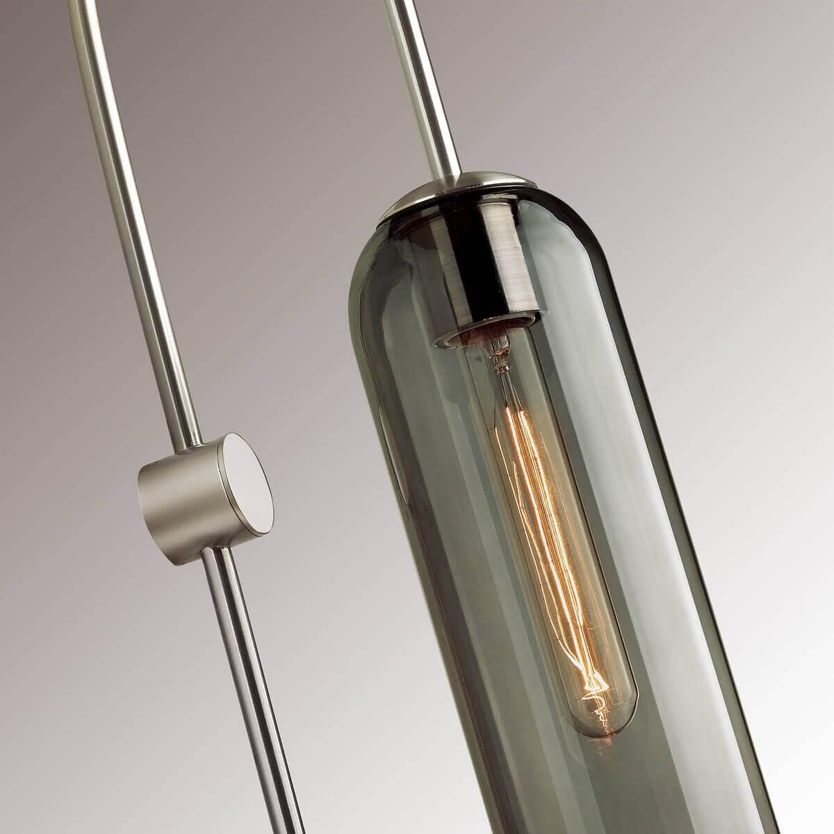 Odeon Light 4805/1W PENDANT ODL21 291 никель/дымчатый Бра E27 1*60W VOSTI — миниатюра 3