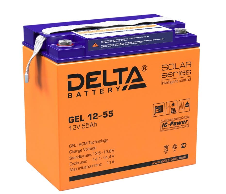 DELTA battery GEL 12-55 Аккумуляторная батарея
