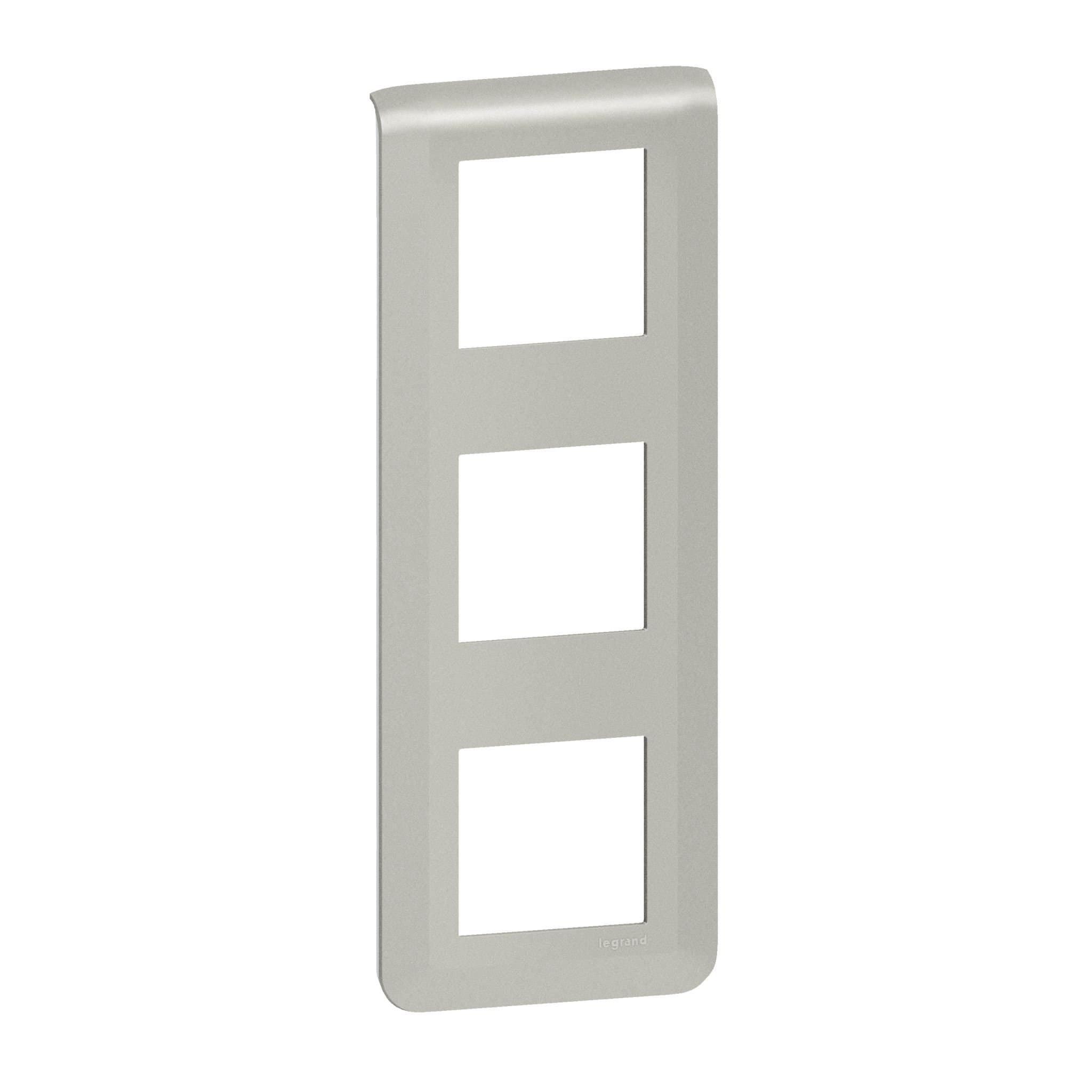 Legrand Mosaiс Рамка - Программа Mosaic - 3х2 модуля - вертикальная - алюминий 079323L — миниатюра 3