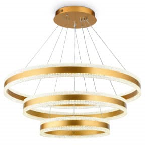 Ambrella Светильник светодиодный подвесной управляемый FA6183/3 GD золото 245W 3000K+6400K/3000K/6400K/4200K+4200K D800*940 (ПДУ РАДИО 2.4G)
