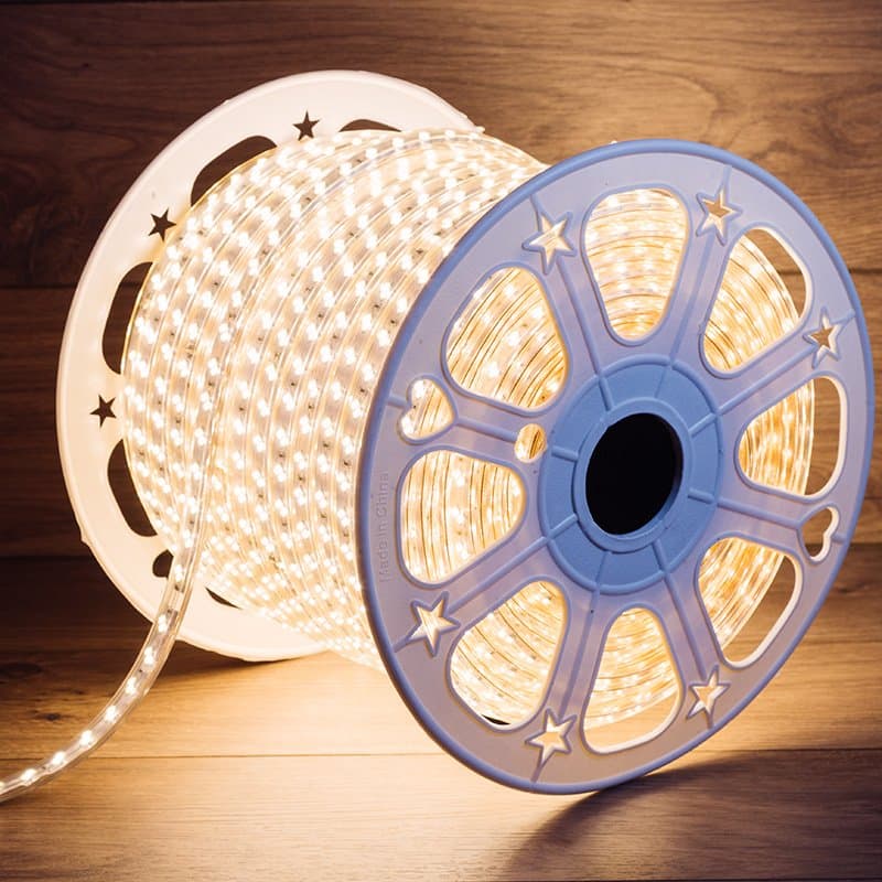 Rexant LED Лента 220В, 6.5x17мм, IP67, SMD 5730, 120 LED/м, Теплый белый, 100м 142-704