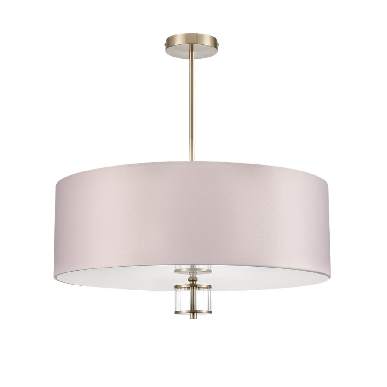 Lumion 8109/7C MODERNI LN25 латунь титаниум/бежевый, металл/текстиль/стекло Люстра потолочная E14 7*40W 220V DAMONA