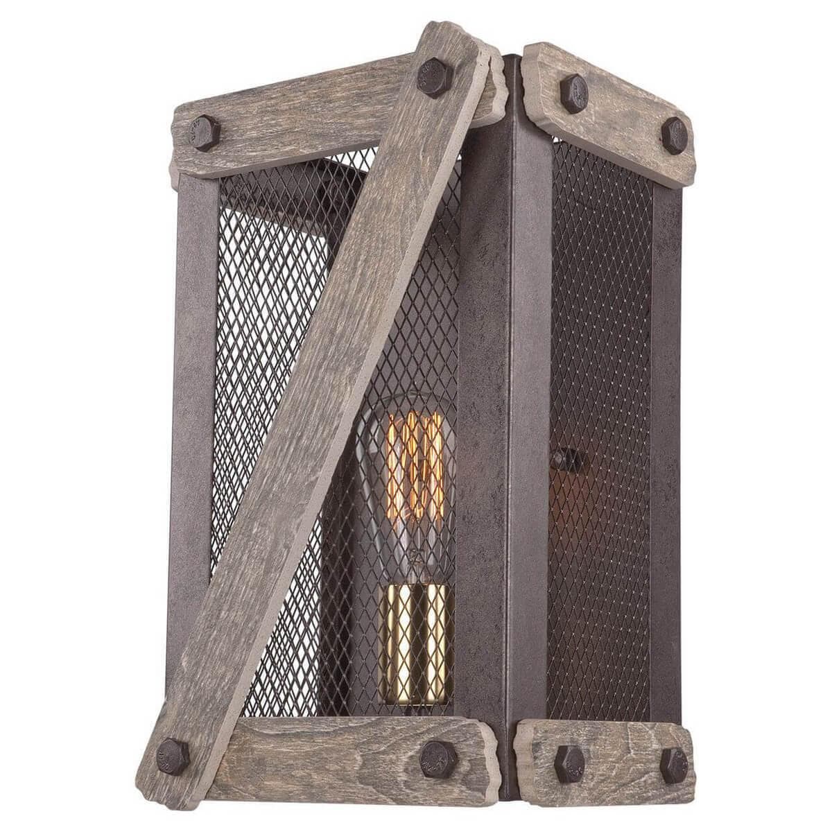 Lussole LOFT Металл/керамика Коричневый /  Без плафона Светильник настенный E27 60W LSP-9101 — миниатюра 1