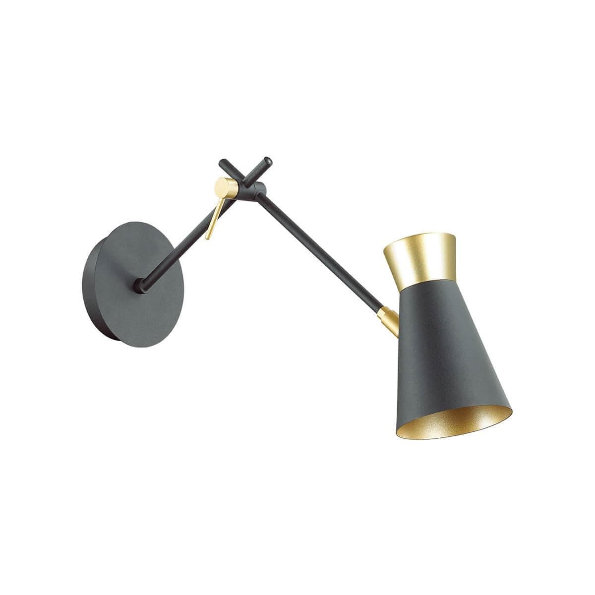 Lumion 3790/1W LN19 081 матовый черный, золотой Бра E14 1*40W 220V LIAM — миниатюра 2