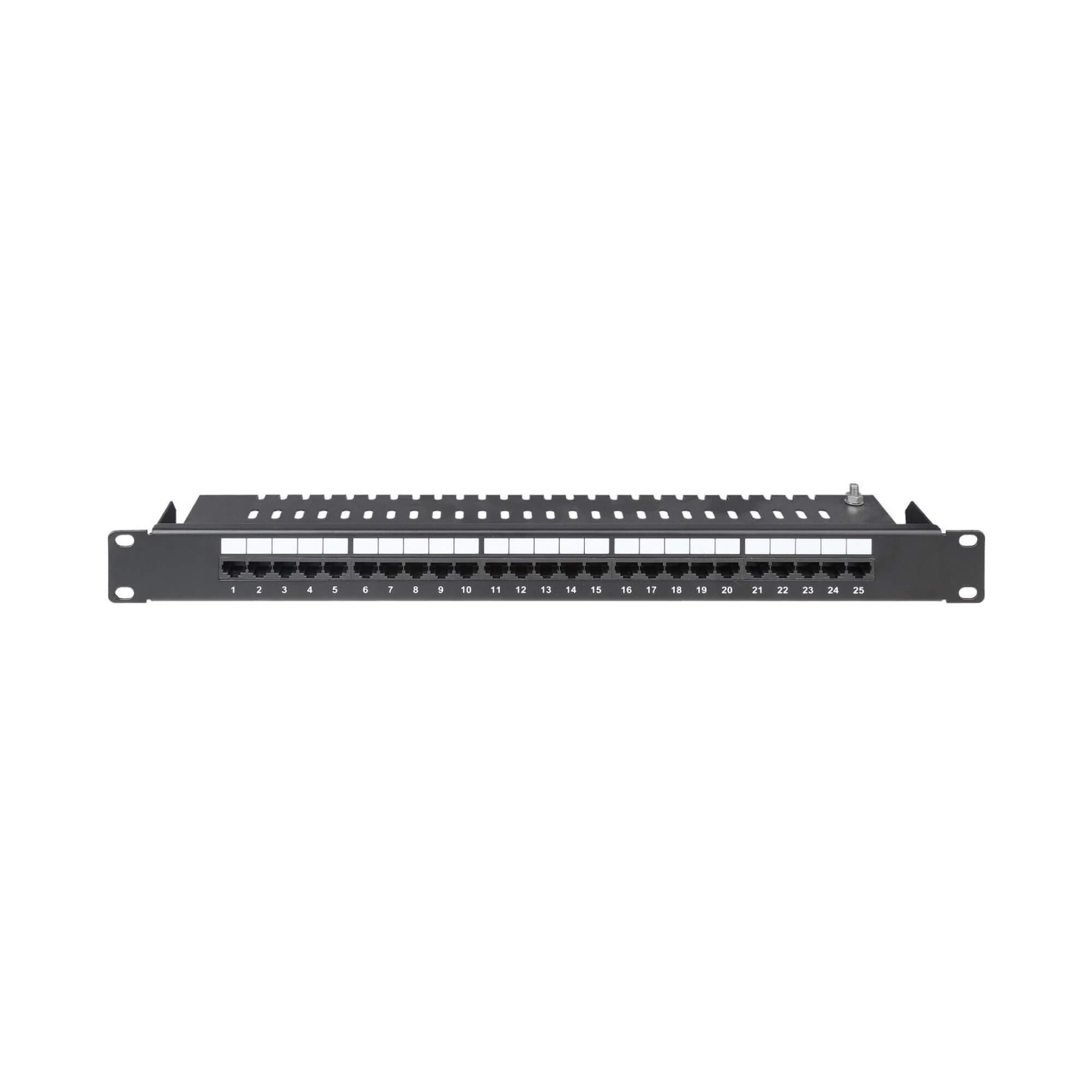 DKC Патч-панель телефонная 19",1U,CAT3, 25 портов RJ45