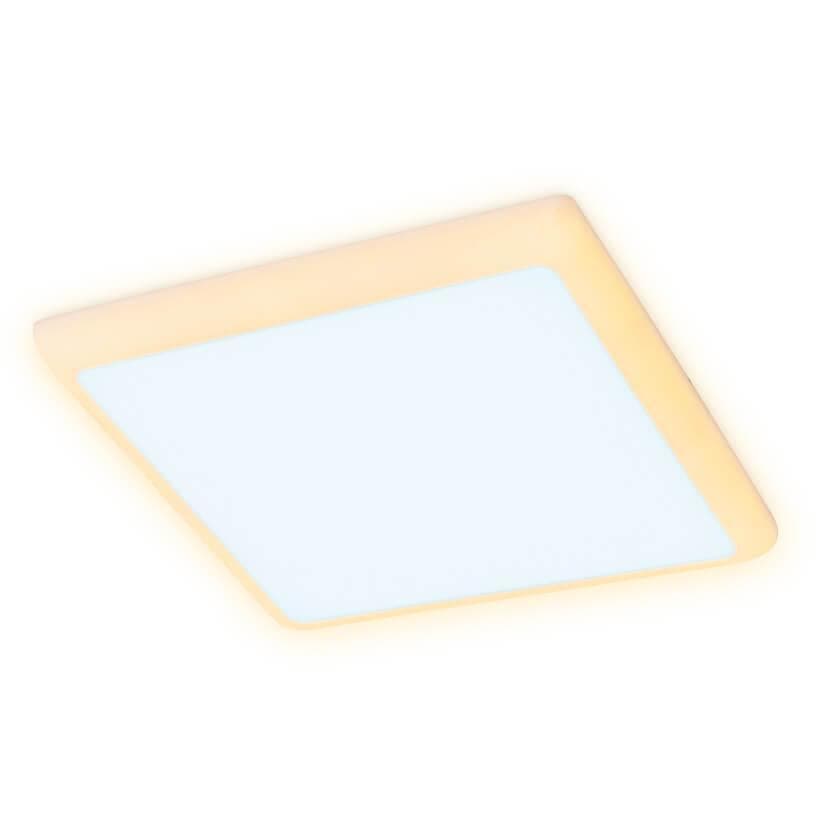 Ambrella Встраиваемый светодиодный светильник с подсветкой DCR333 10W+4W 6400K/3000K 85-265V 120*120*32 — миниатюра 1