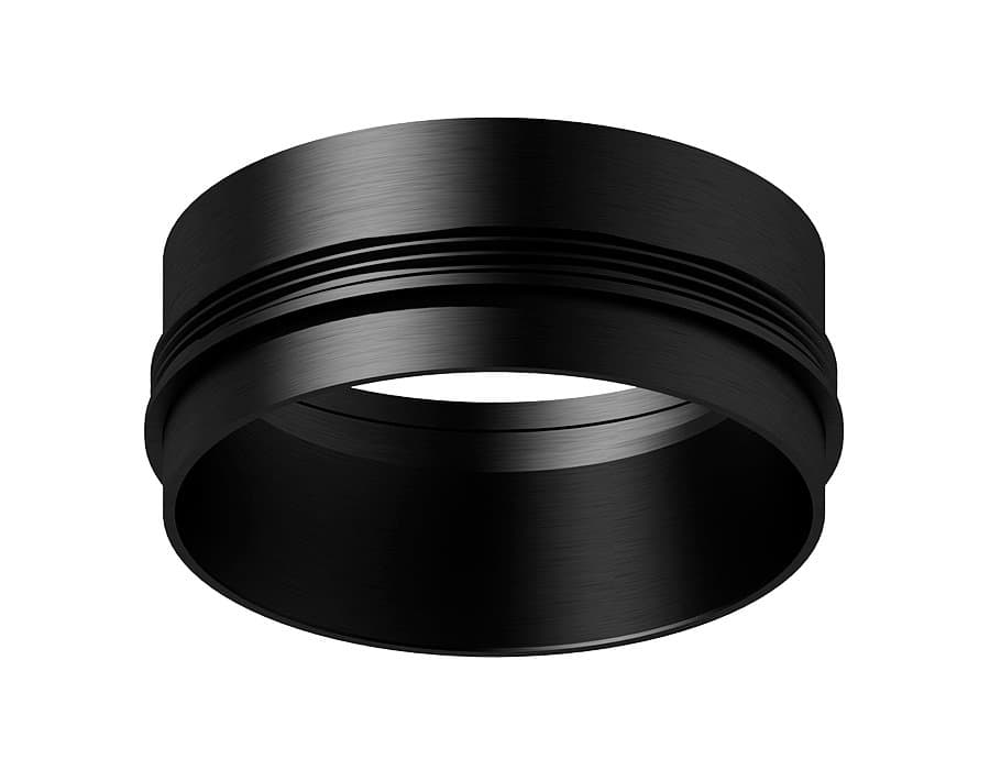 Ambrella Насадка передняя для корпуса светильника с диаметром отверстия D60mm N6121 PBK черный полированный D60*H32mm Out10mm MR16 — миниатюра 1