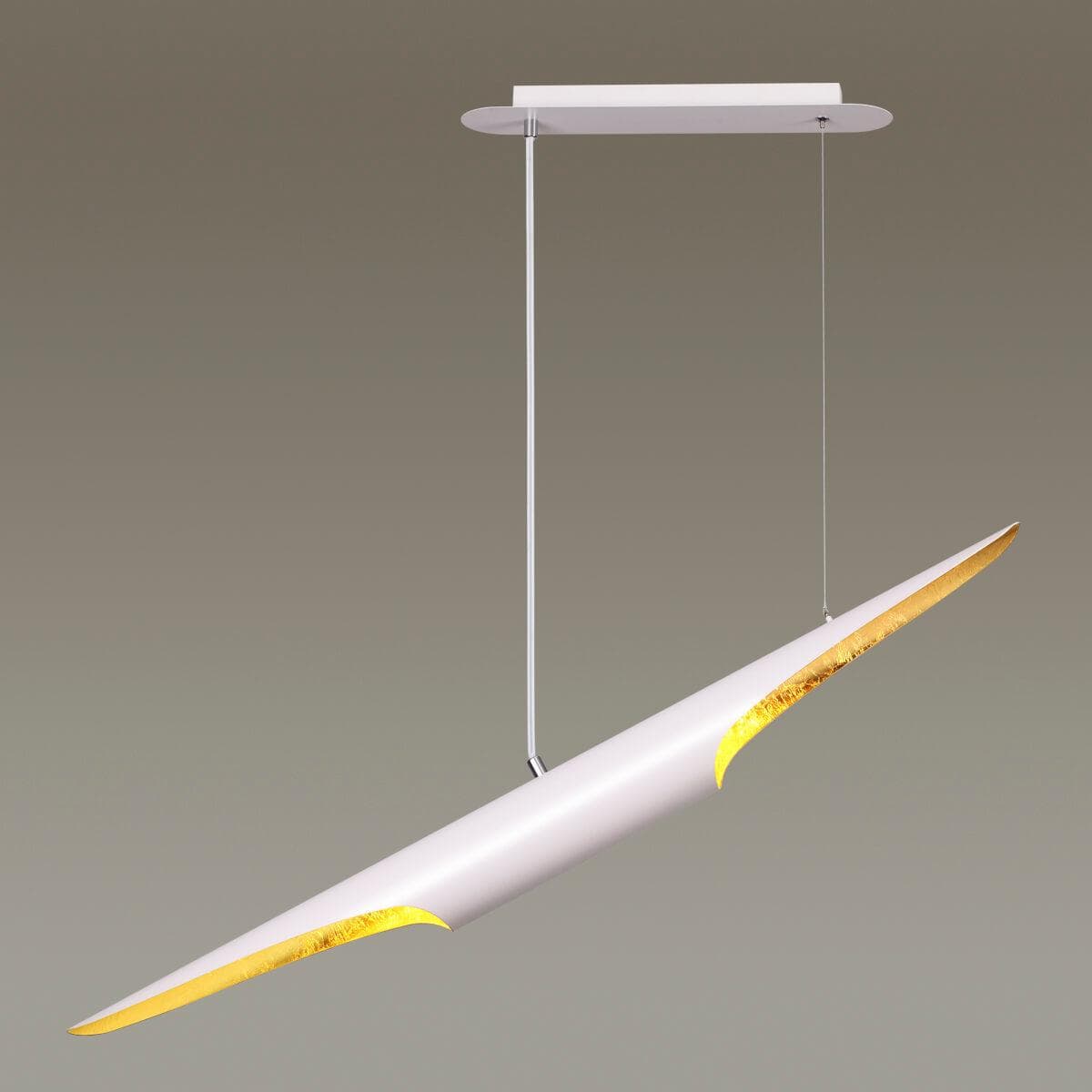 Odeon Light 3816/50WG ODL20 165 бел/золот/мет Подвесной свет-к GU10 LED 2*12W 220V WHITNEY — миниатюра 3