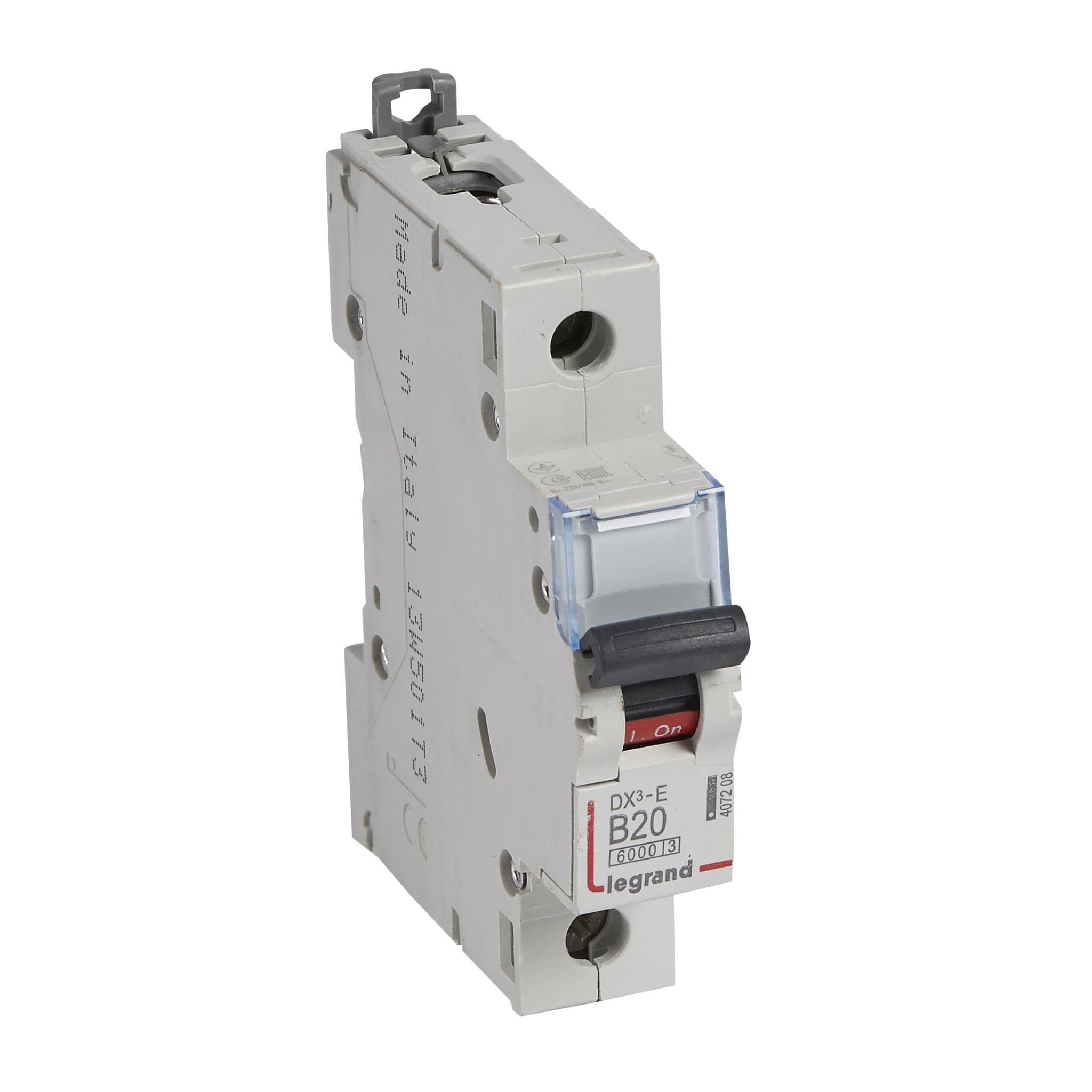 Legrand DX3-E Автоматический выключатель 1P 20А (В) 6000/6kA 407208 — миниатюра 1