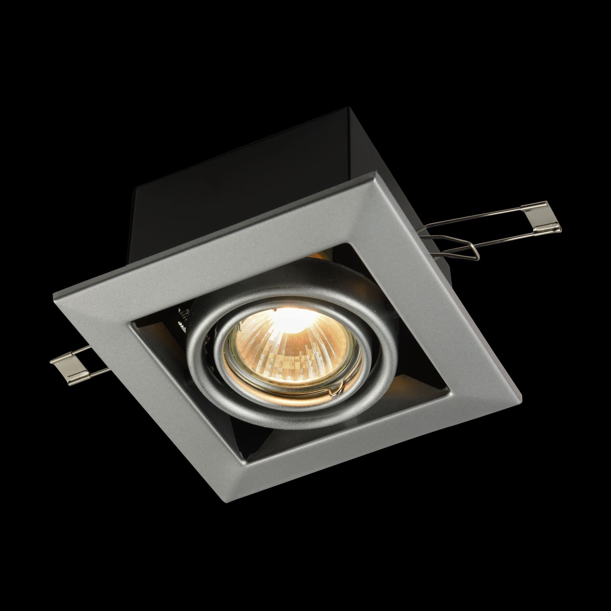 Maytoni DownLight Metal Серый Встроенный светильник 1xGU10 50W DL008-2-01-S — миниатюра 2