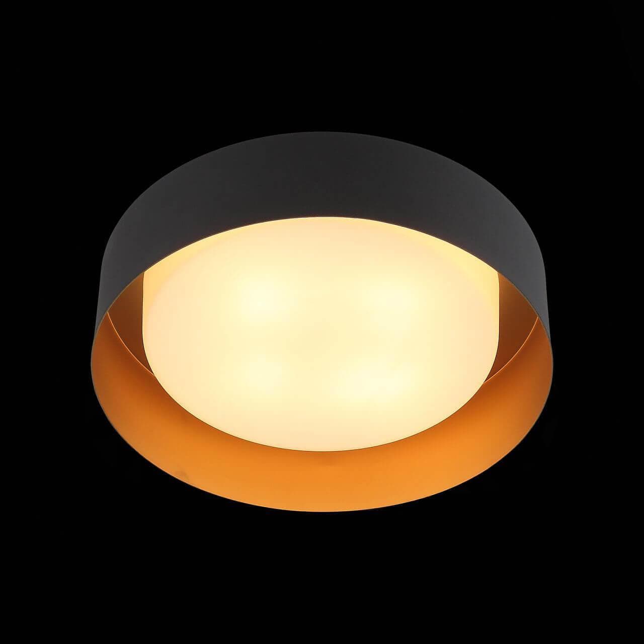 ST LUCE SL392.422.04 Светильник потолочный  Черный, Золотой/Белый E14 4*40W — миниатюра 2