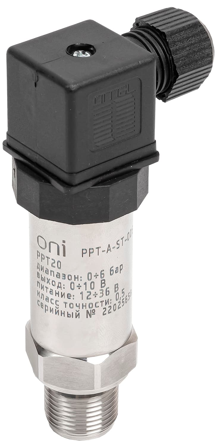 IEK Преобр. давл. PPT20 0,5% 0-6Бар 0-10В M20 DIN43650
