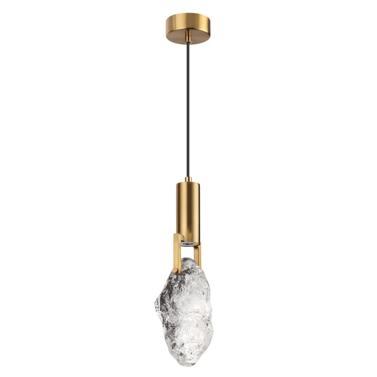 Odeon Light 4372/5L MIDCENT ODL23 155 античная бронза/металл/стекло Подвесной св-к IP20 LED 5W 200Лм 3000K LIA — миниатюра 1