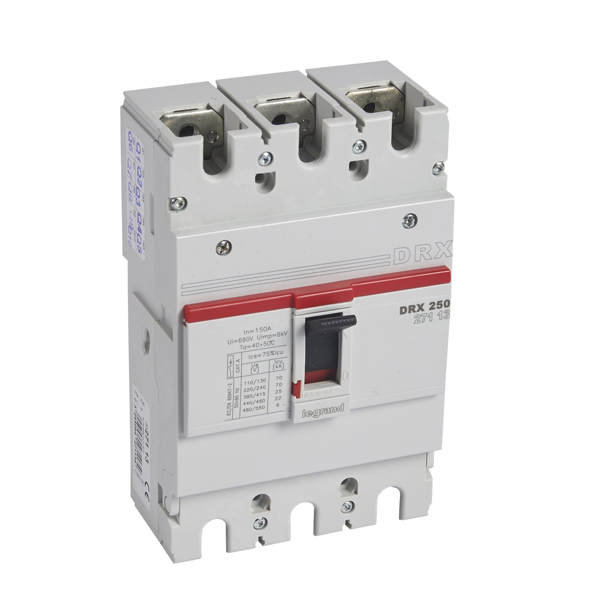 Legrand DRX250 фиксированный 3P 150А 25кА 027113