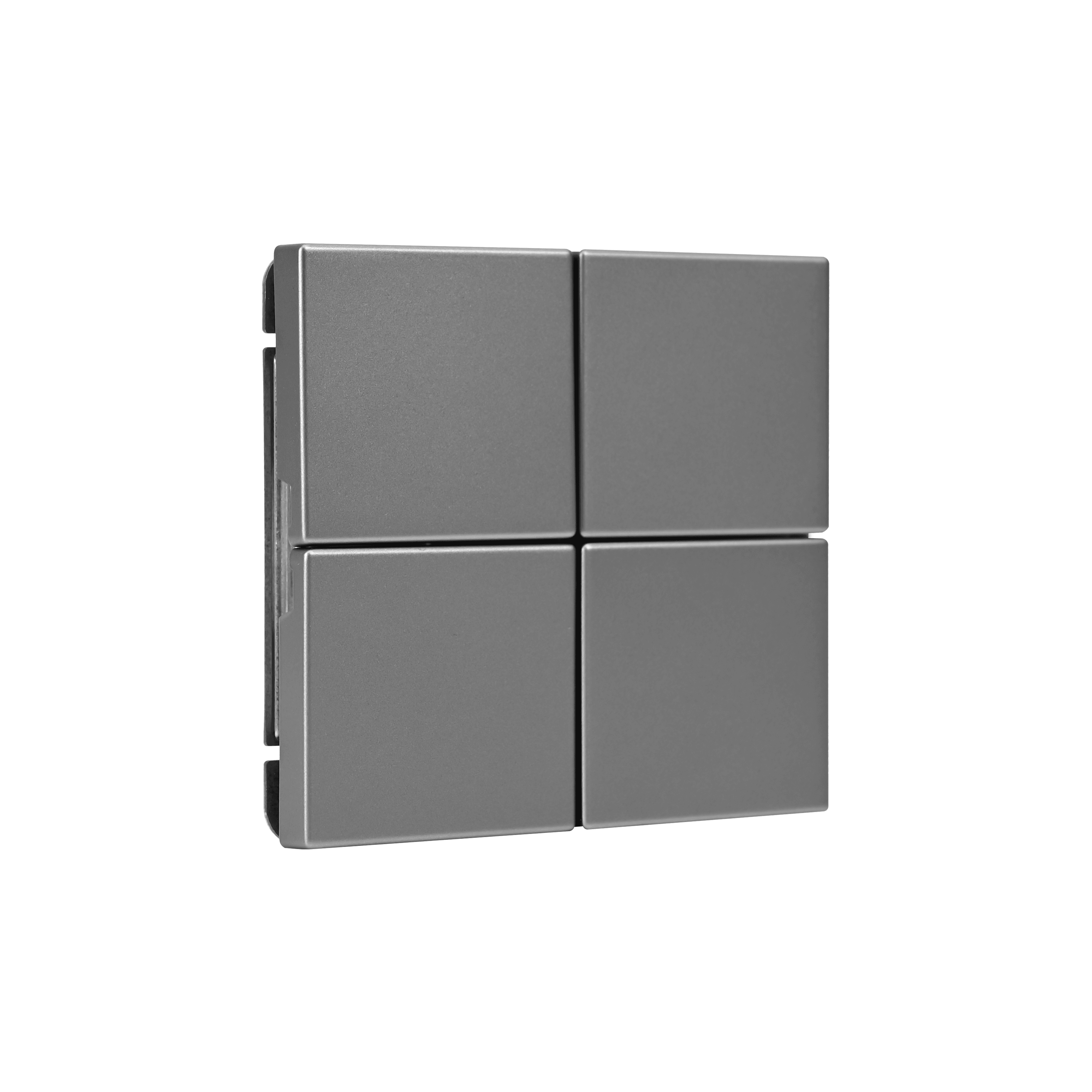 Systeme Electric ArtGallery Сталь Выключатель 4-клавишный сценарный, сх. 1 — миниатюра 3