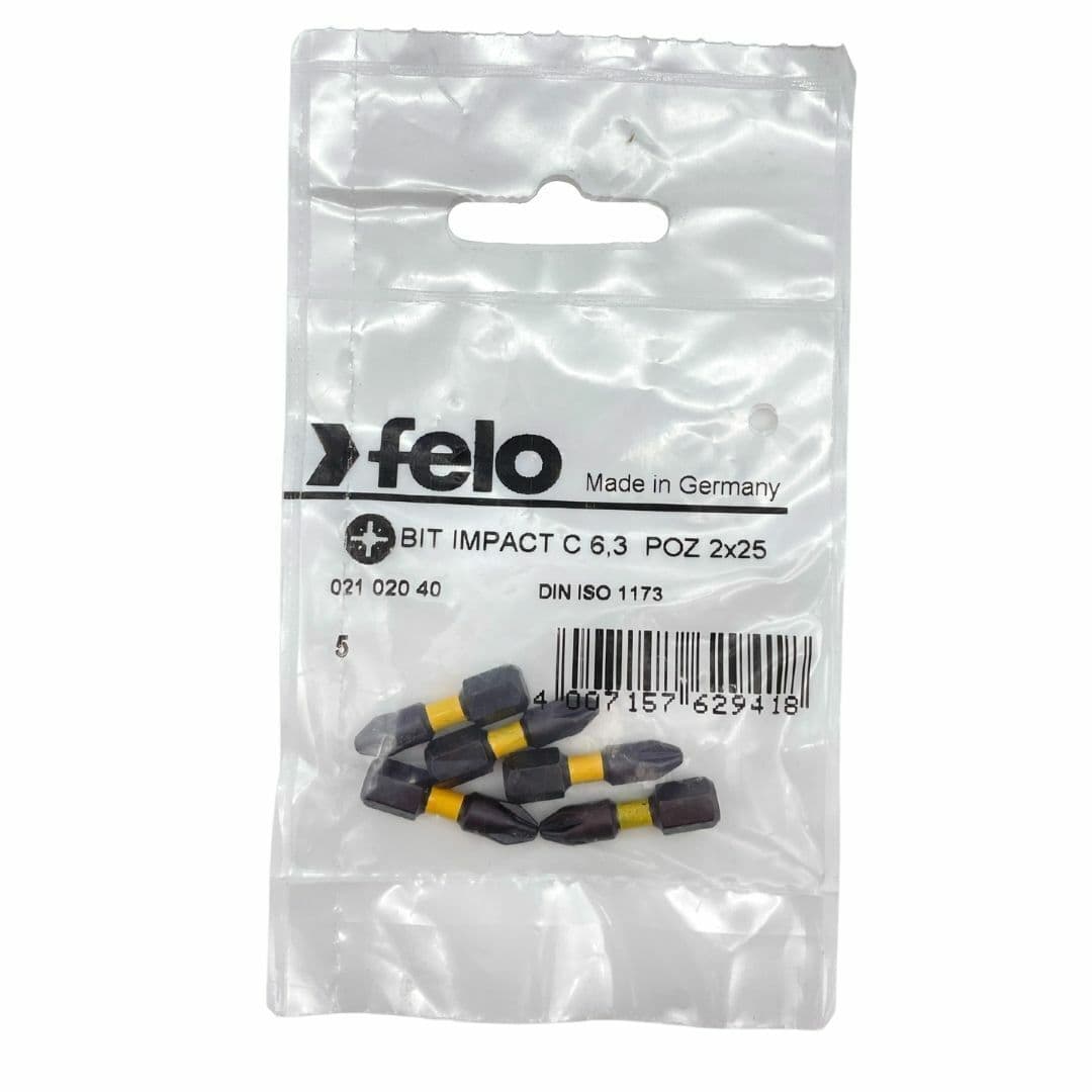 Felo Бита крестовая ударная серия Impact PZ 2X25, 5 шт 02102040 — миниатюра 2