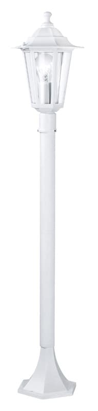 Eglo Уличный светильник напольный LATERNA 5, 1х60W (E27), H1000, литой алюм., белый/cтекло 22995