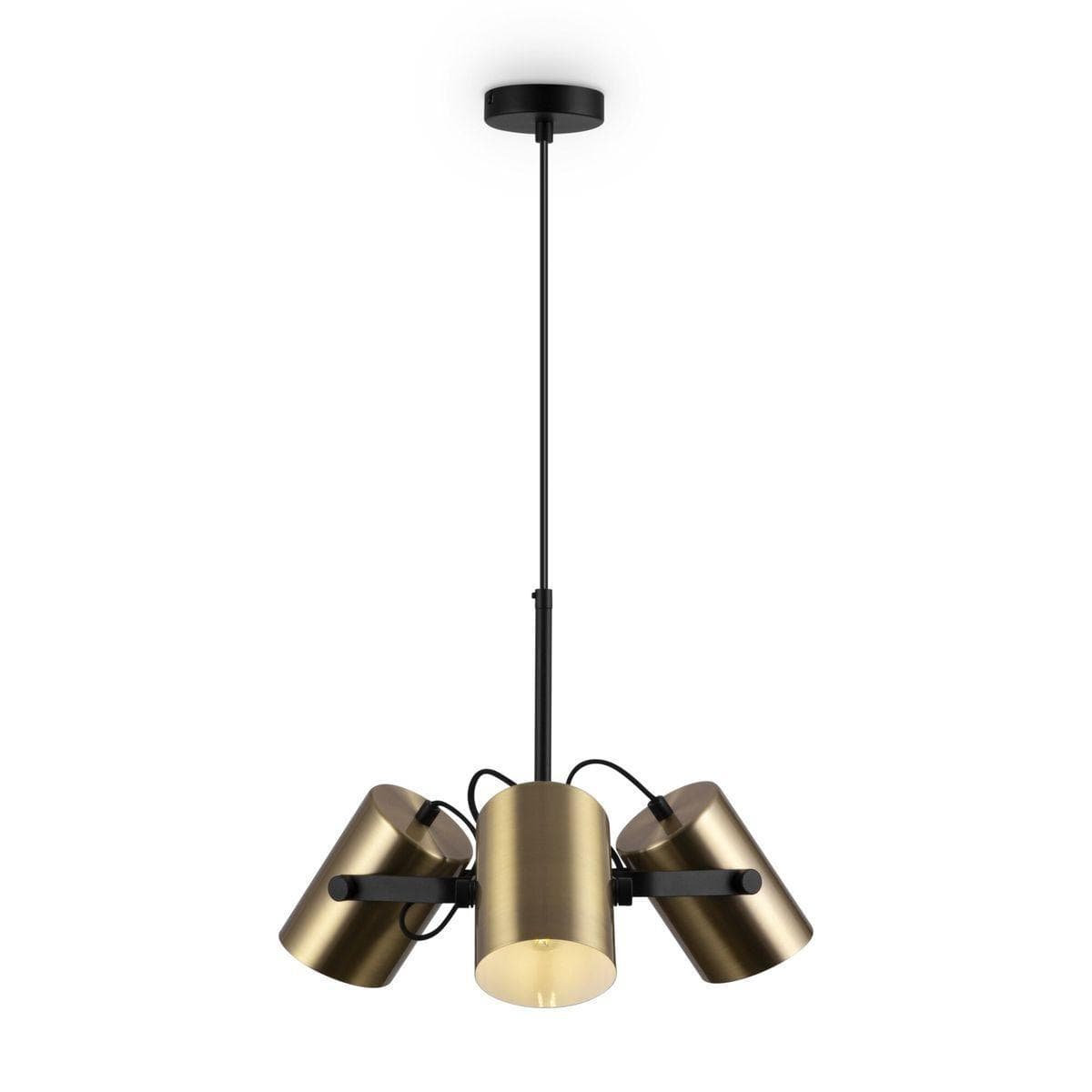 Freya Loft Черный и Латунь Светильник подвесной FR4004PL-03BBS — миниатюра 1