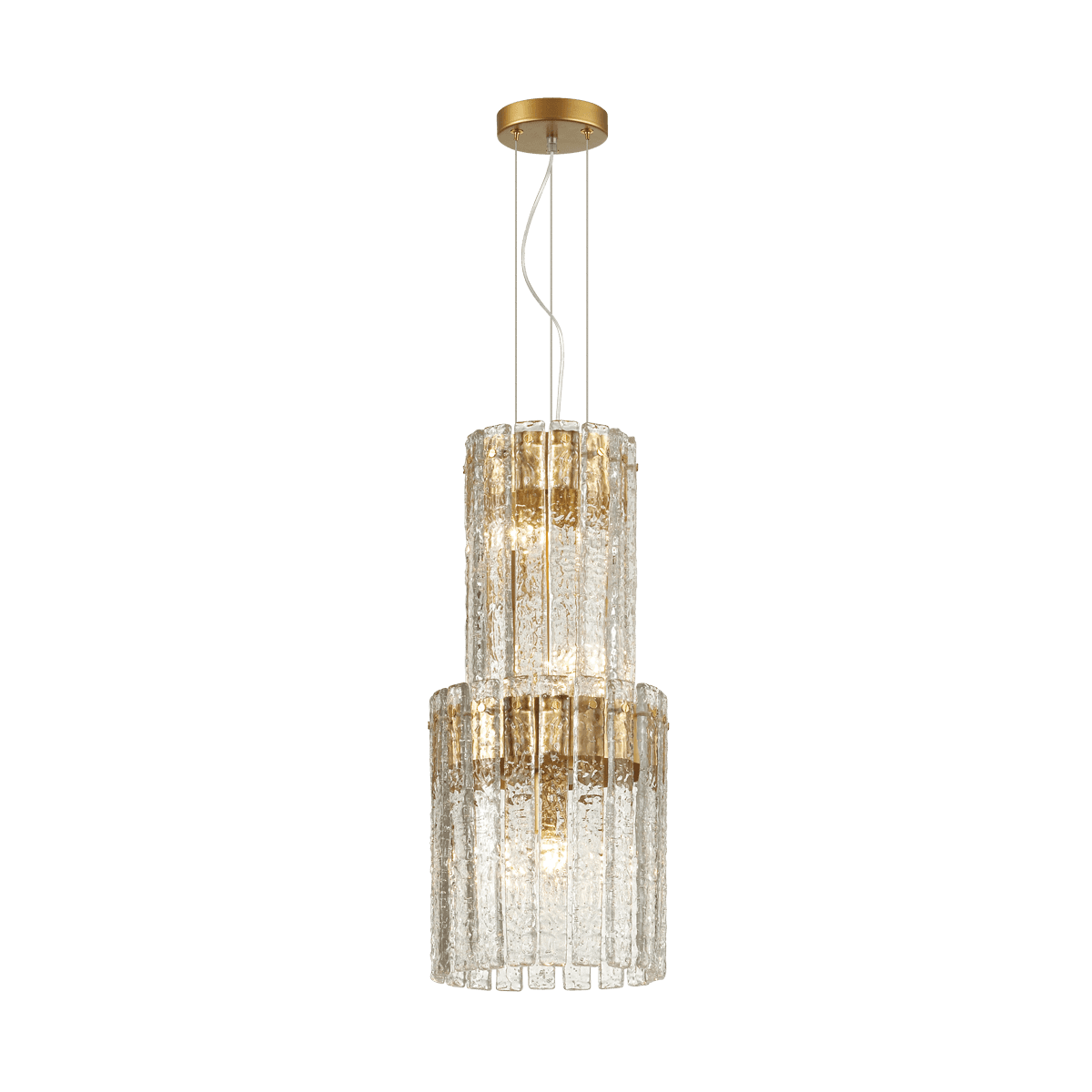 Odeon Light 4938/4 HALL ODL22 367 матов.золотой/прозрачный/стекло/ Люстра E14 4*40W MERKALE — миниатюра 2