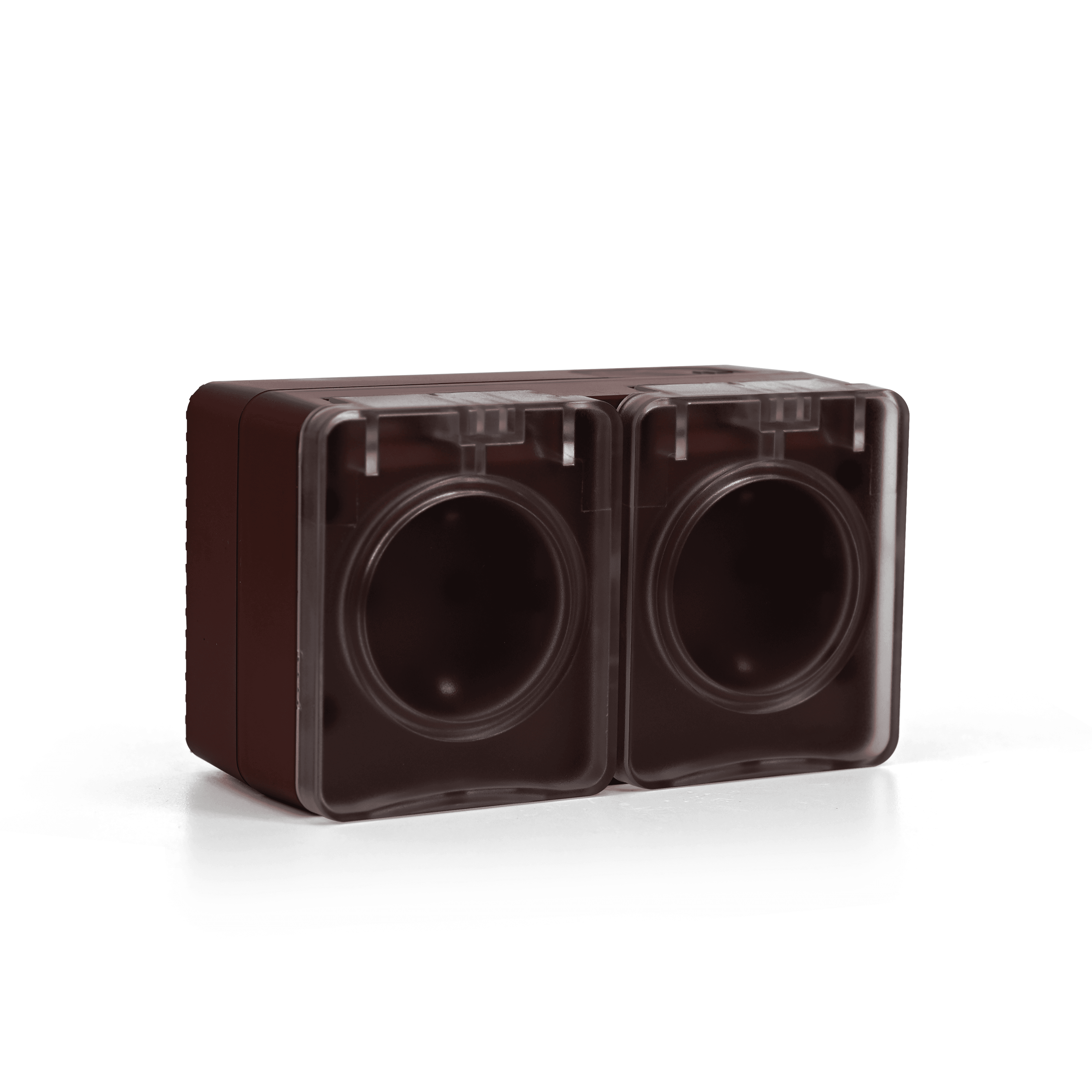 Systeme Electric AtlasDesign Profi54 Наруж Коричневый Розетка двойная с з/к со шторками 16А — миниатюра 4