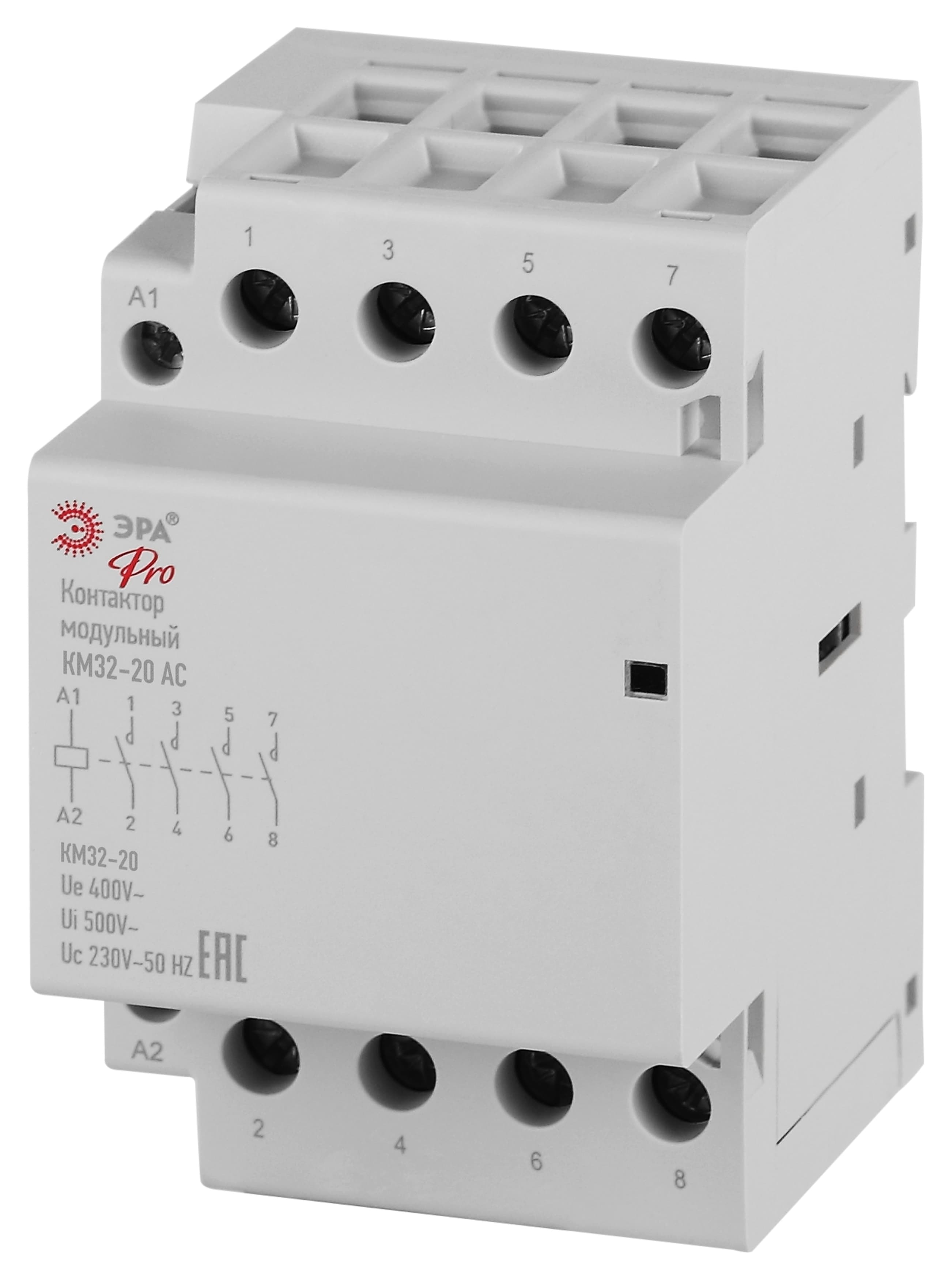ЭРА Контактор модульный PRO NO-902-334 КМ32-20 АС