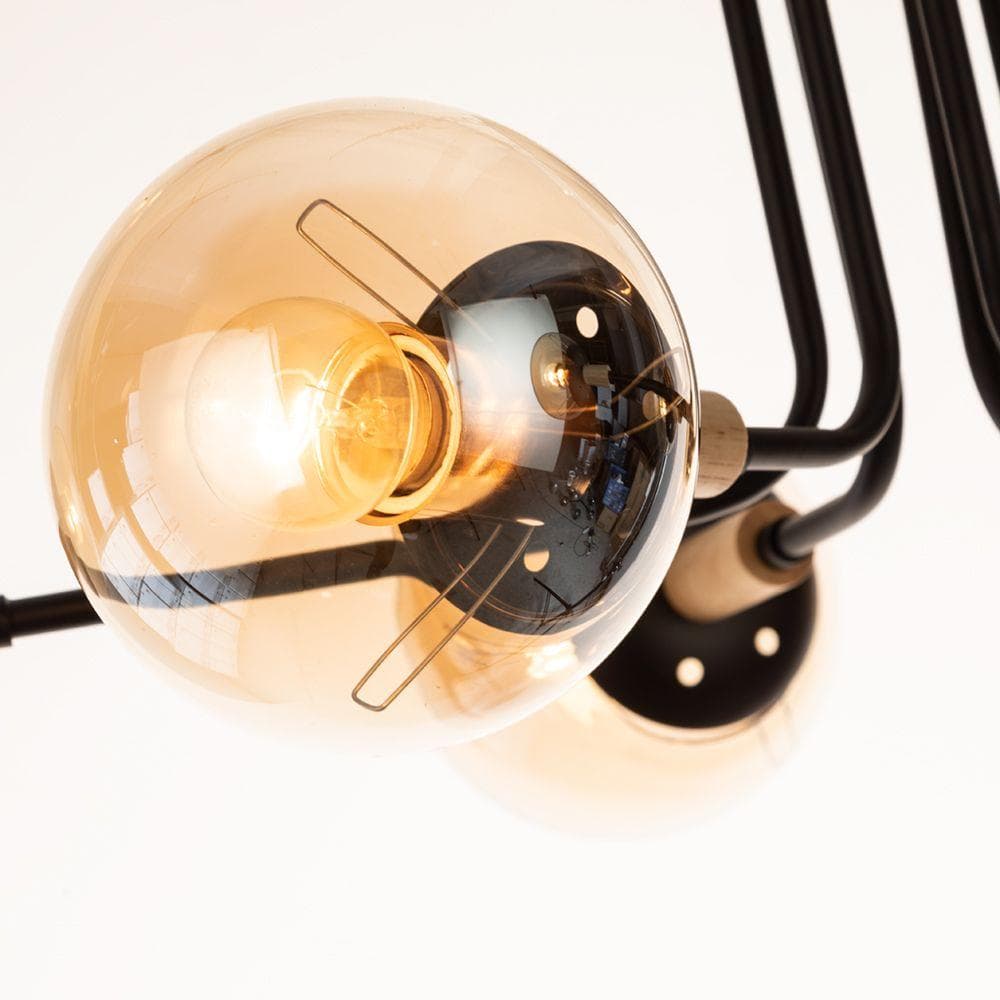 Arte Lamp OXFORD Светильник потолочный лампа накаливания A2716PL-6BK — миниатюра 2