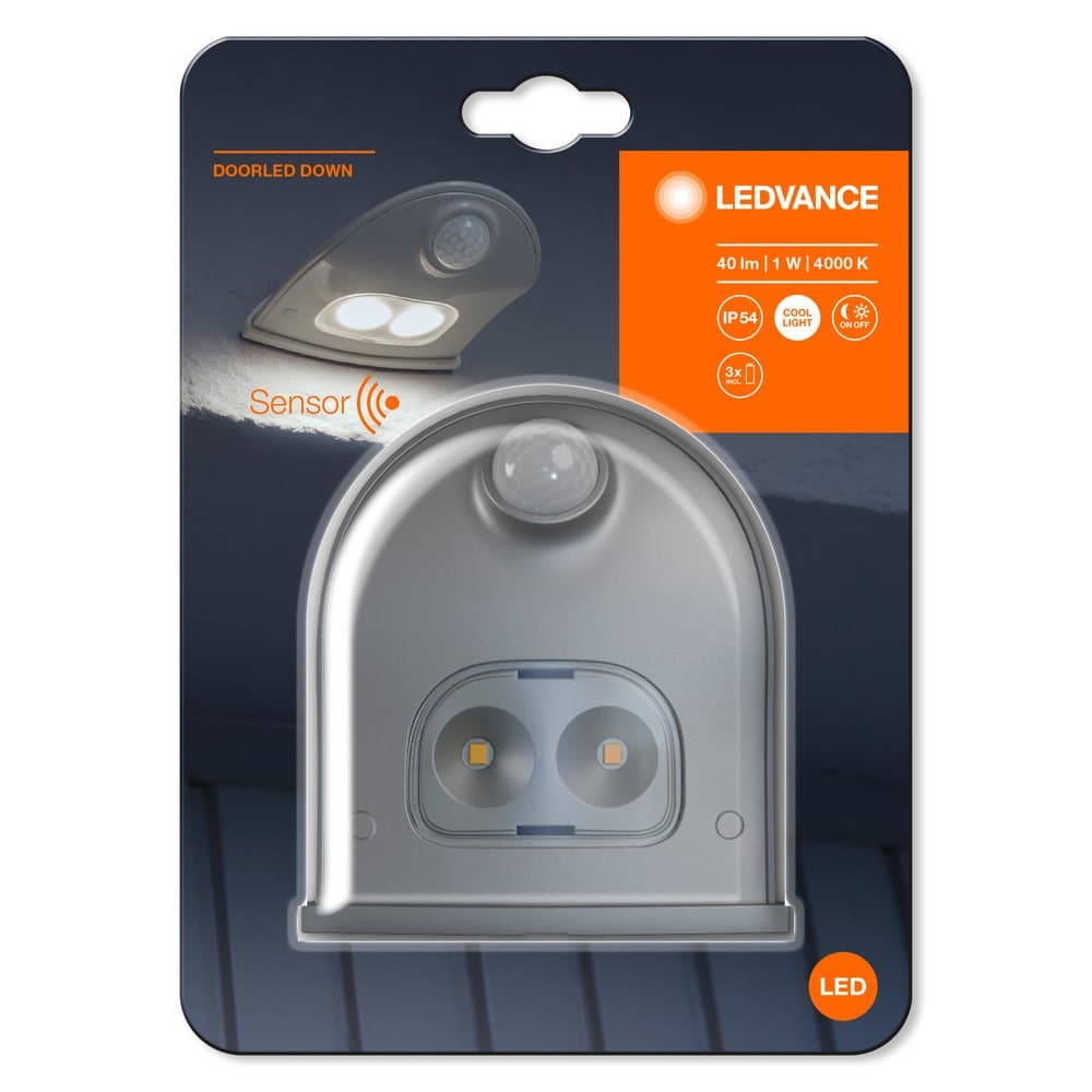Ledvance Ночник-мобильный помощник Door LED Down с сенсором, Серый Вт Лм, К 4058075267824 — миниатюра 2
