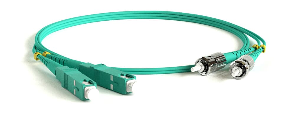 Hyperline FC-D2-503-SC/PR-ST/PR-H-30M-LSZH-AQ Патч-корд волоконно-оптический (шнур) MM 50/125(OM3), SC-ST, 2.0 мм, duplex, LSZH, 30 м 247722