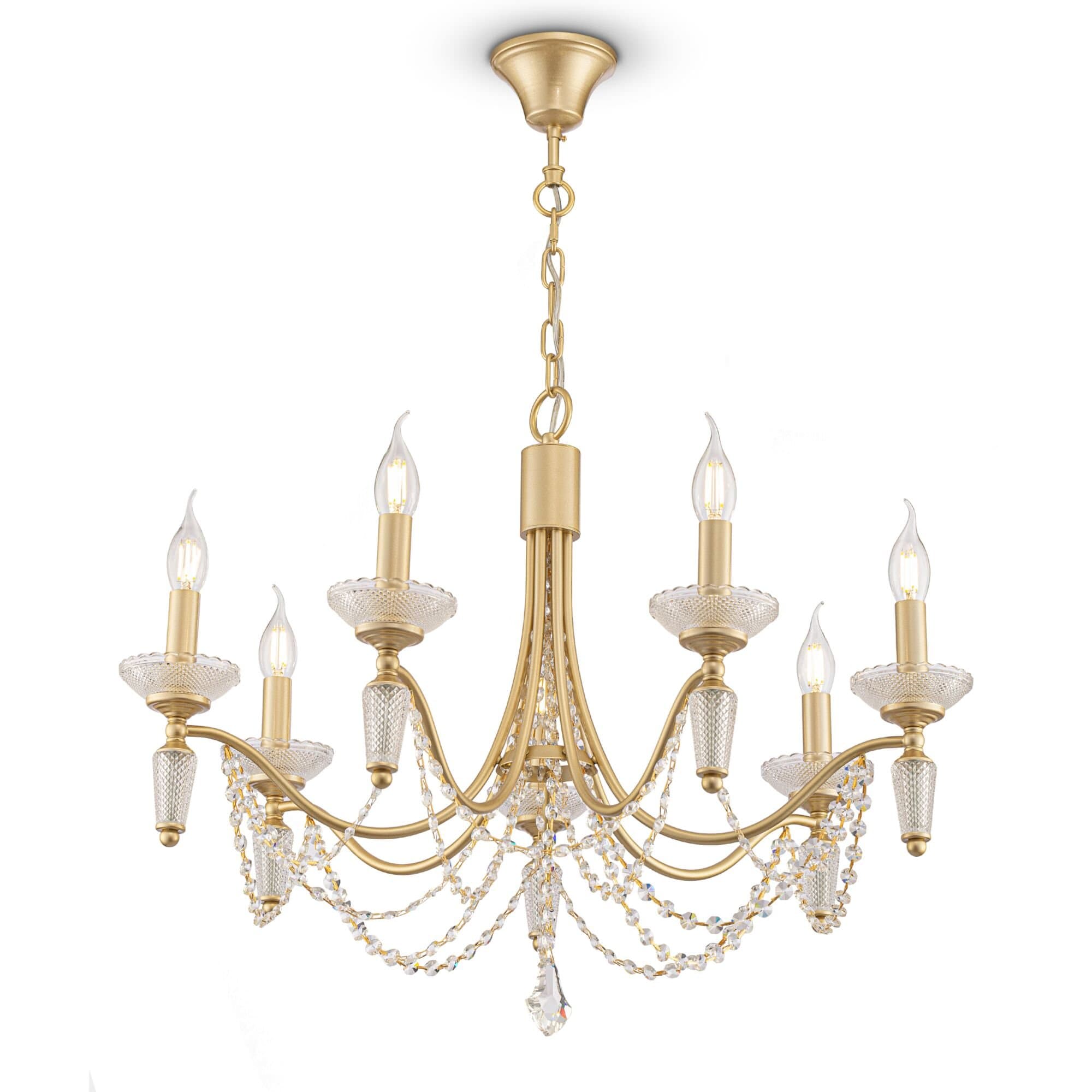 Freya Classic Zoe Золото Люстра FR2009PL-07G — миниатюра 2