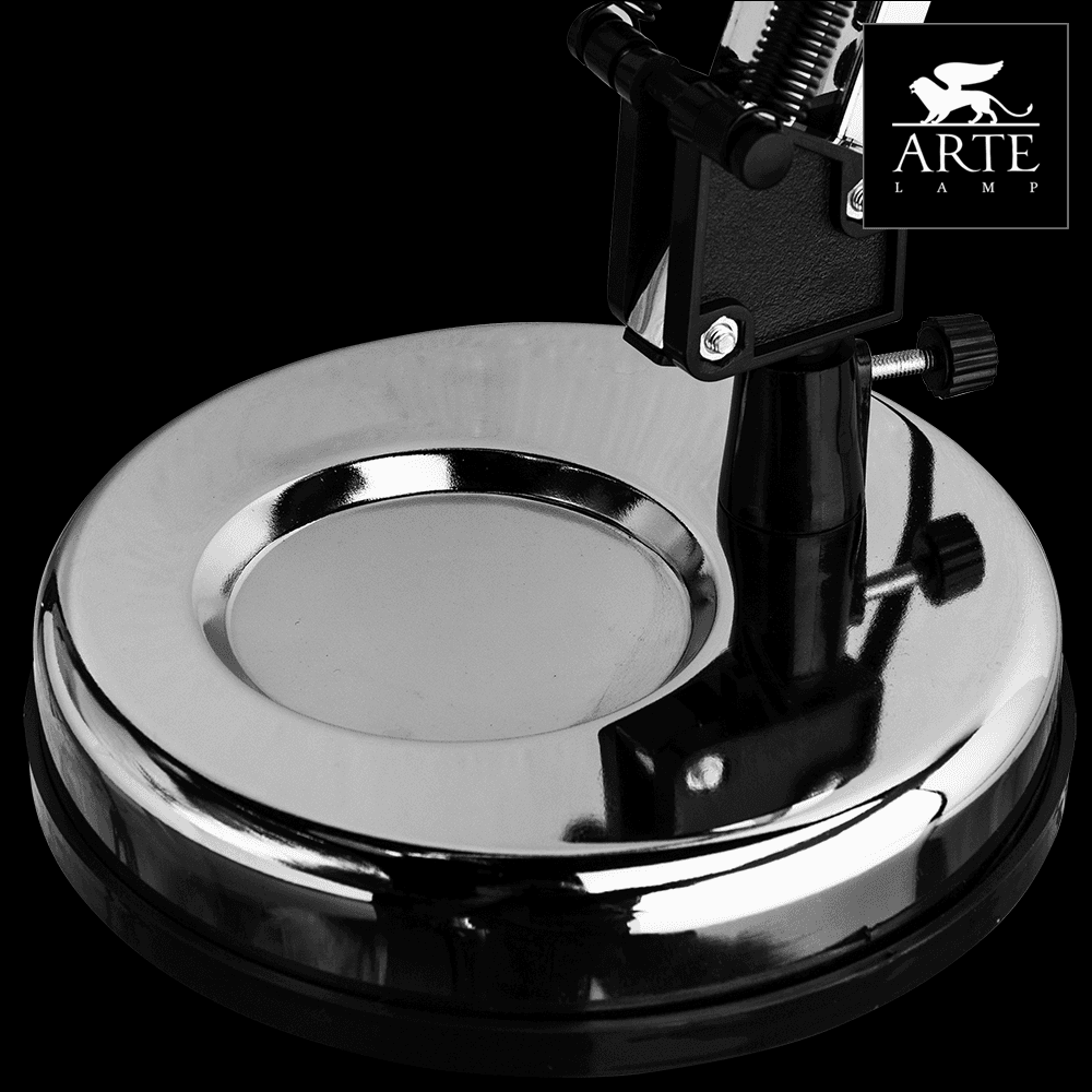 Arte Lamp Junior Хром Лампа настольная офисная 40W E27 A1330LT-1CC — миниатюра 3