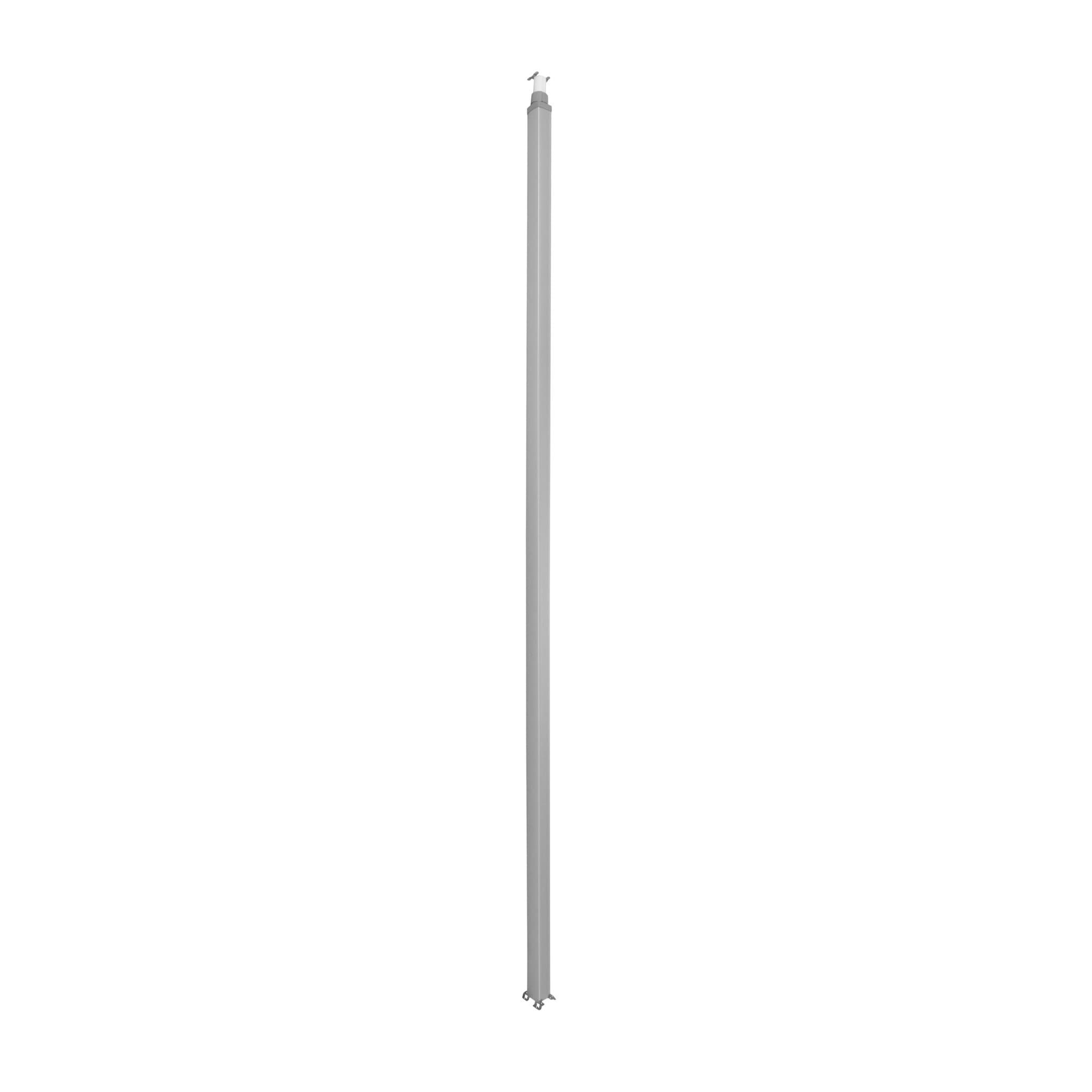 Legrand Snap-On колонна алюминиевая с крышкой из алюминия 1 секция 2,77 метра, с возможностью увеличения высоты колонны до 4,05 метра,  цвет алюминий 653011 — миниатюра 1