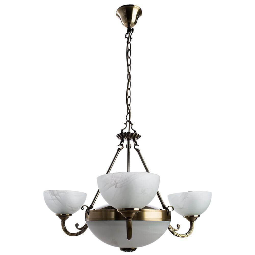 Arte Lamp Windsor Бронза/Белая Люстра 40W/40W E14/E27 A3777LM-3-2AB — миниатюра 1