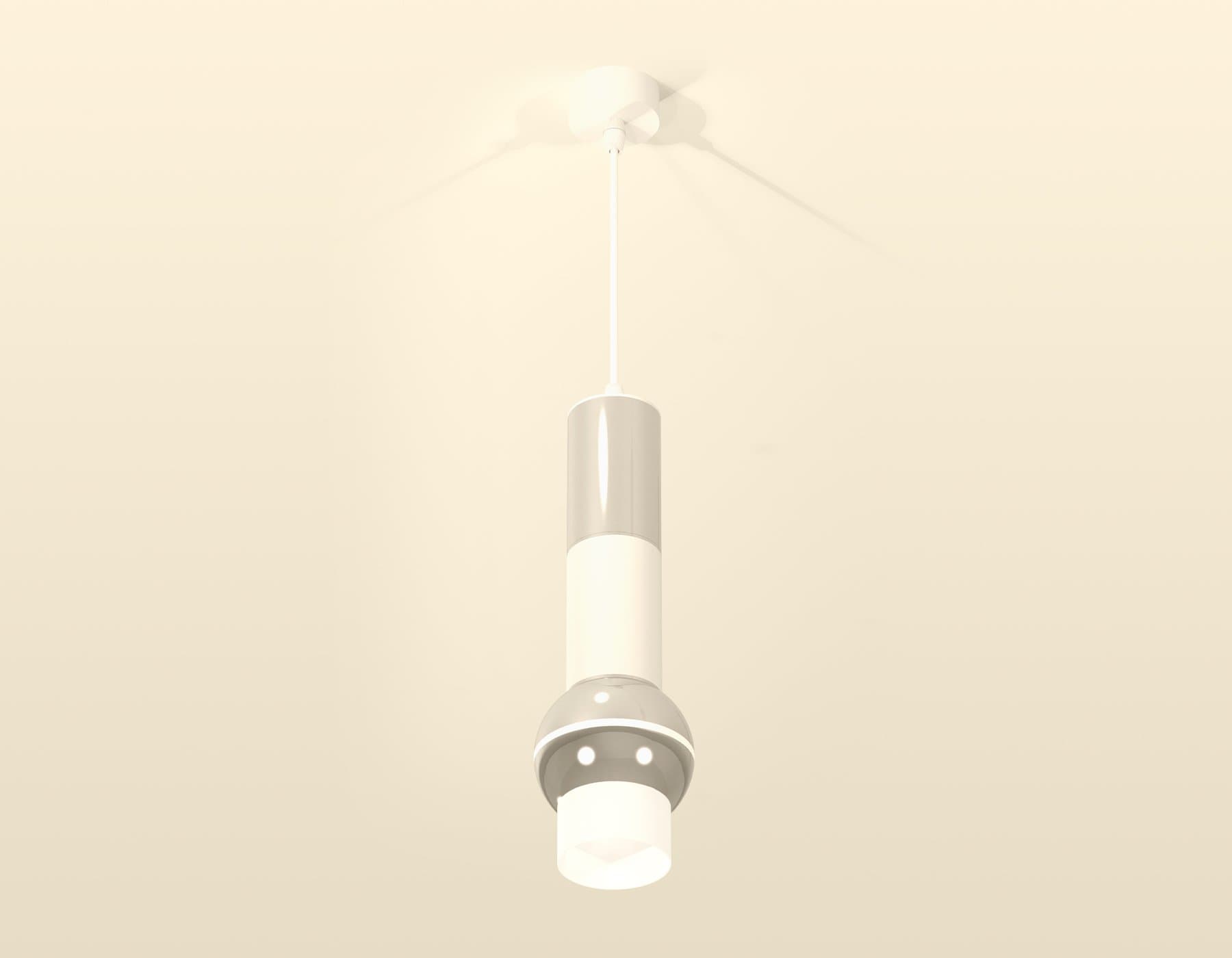 Ambrella Комплект подвесного светильника с дополнительной подсветкой XP1104010 PSL/SWH/FR серебро песок/белый песок/белый матовый MR16 GU5.3 LED 3W 42 — миниатюра 2