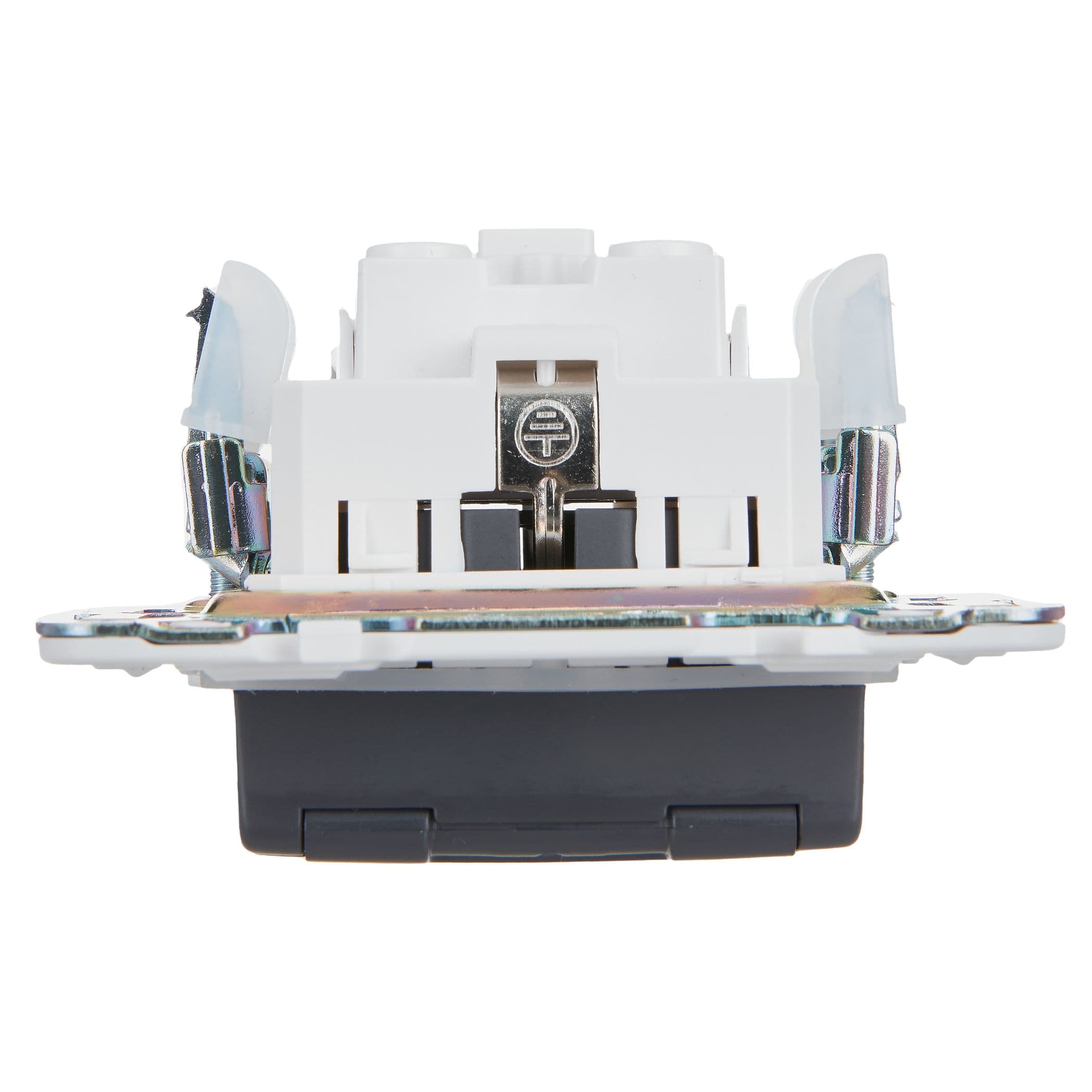IEK SKANDY Титан Розетка с/з с защитными шторками и крышкой 16А IP44 SK-R11T — миниатюра 5
