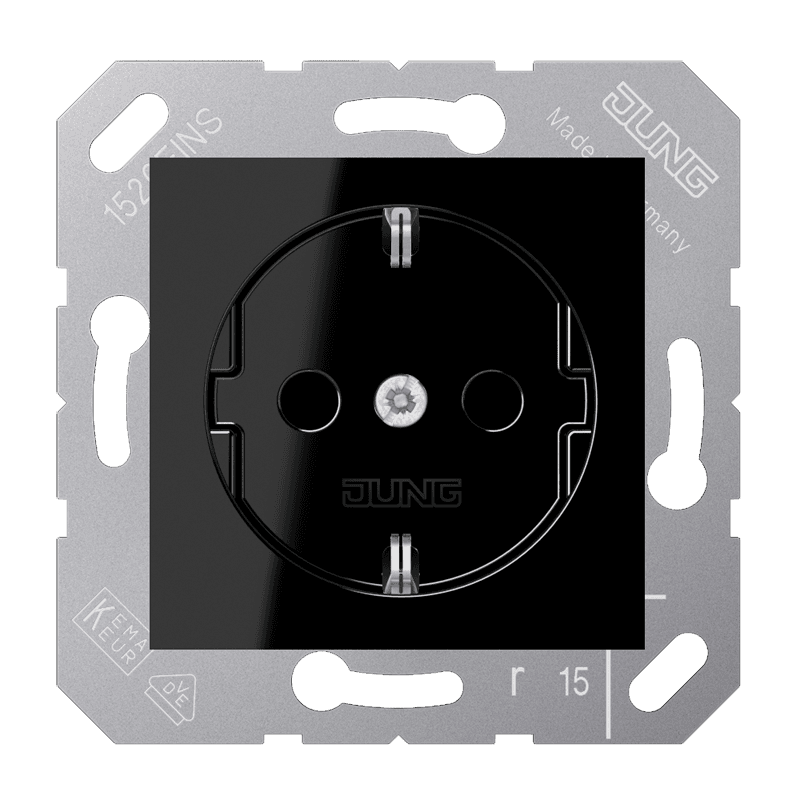 JUNG Розетка для откидной крышки 10A 250V / 16A 250V CD5120BFSW