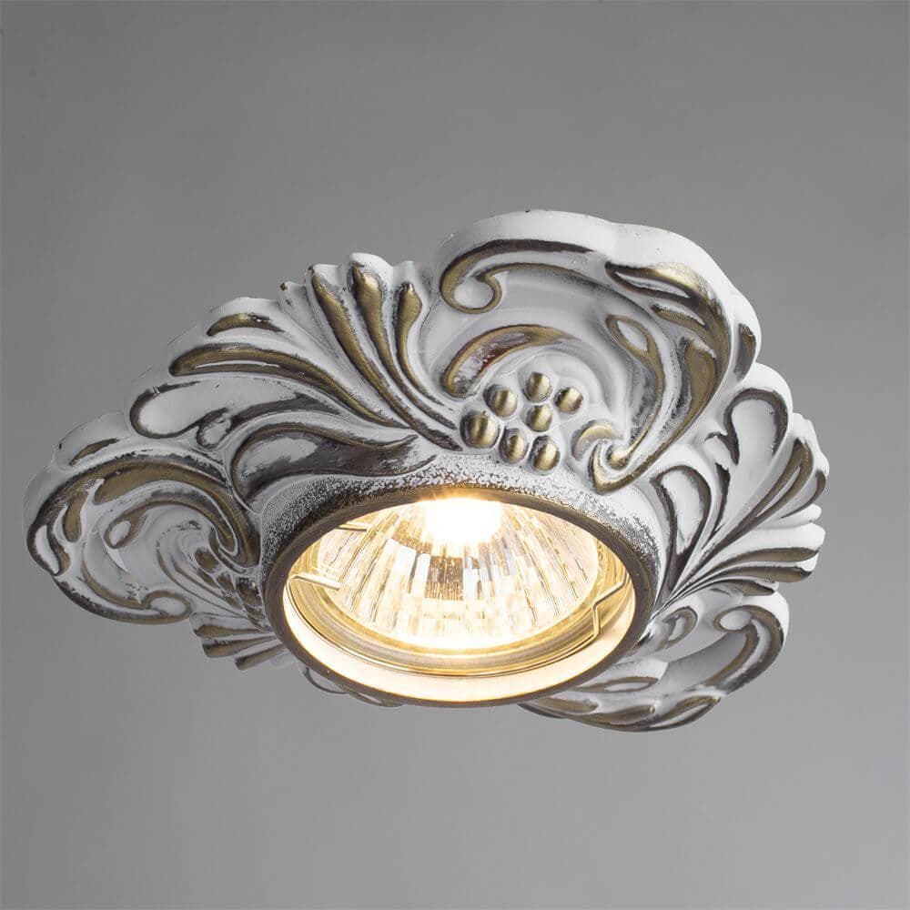 Arte Lamp Occhio Золото/Белый Светильник точечный встаиваемый 50W GU10(G5,3) A5285PL-1WG — миниатюра 4