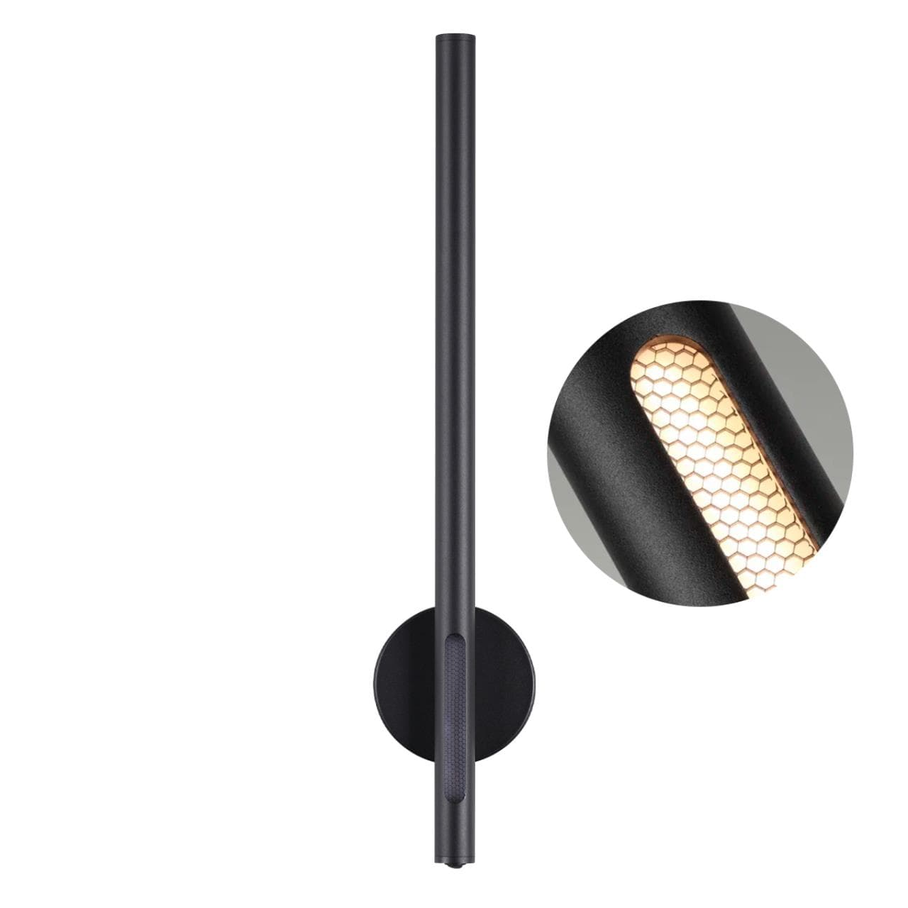 Odeon Light 6643/10WL HIGHTECH ODL24 черный/металл/акрил Настенный светильник (выкл. на корпусе) IP20 LED 12W 3000K 220V MALI