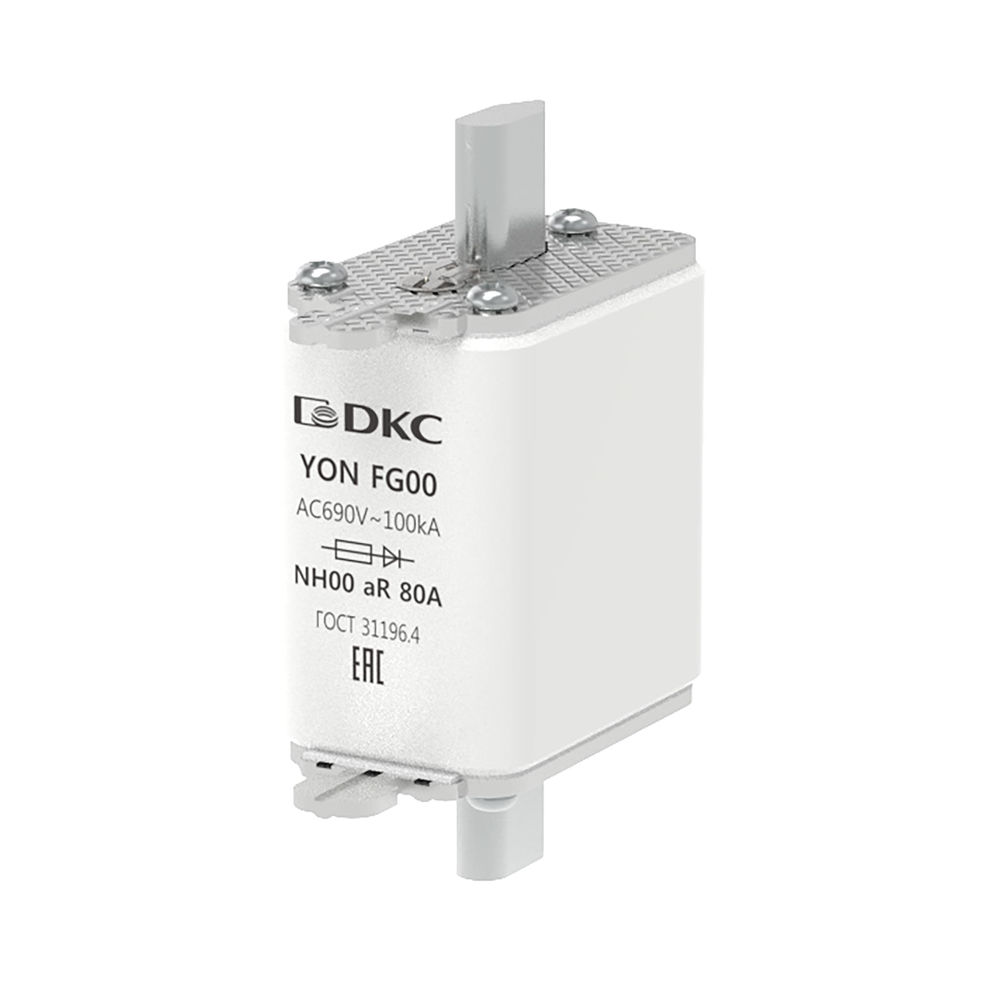 DKC Предохранитель YON ножевого типа FG00 80А 690V характеристика aR