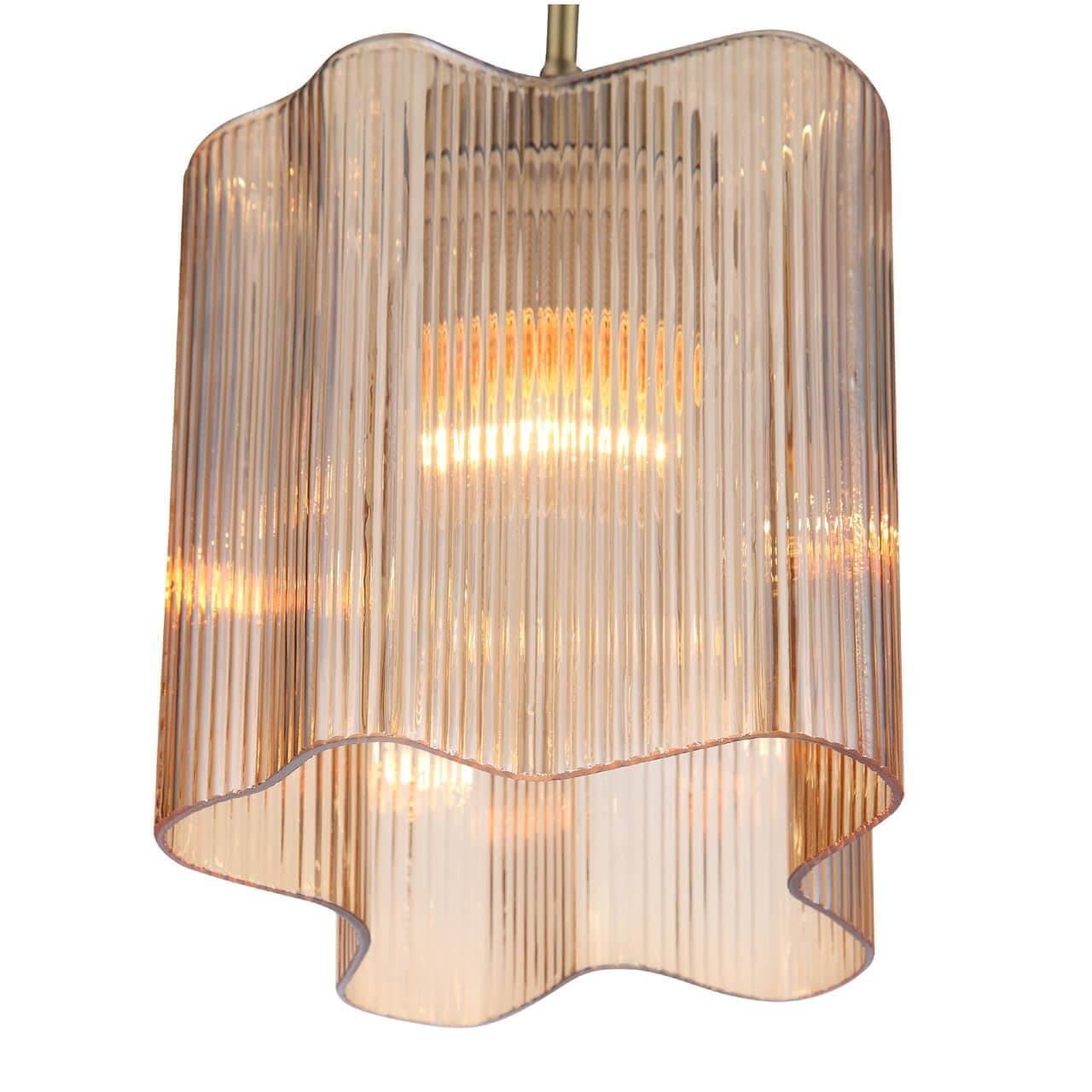 ST LUCE SL117.303.01 Подвес Бронзовый/Янтарный E27 1*60W — миниатюра 1
